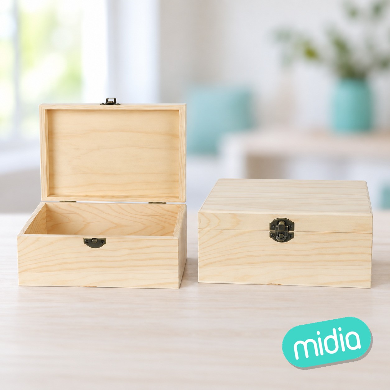 Caja de madera 20*20*9.5cm