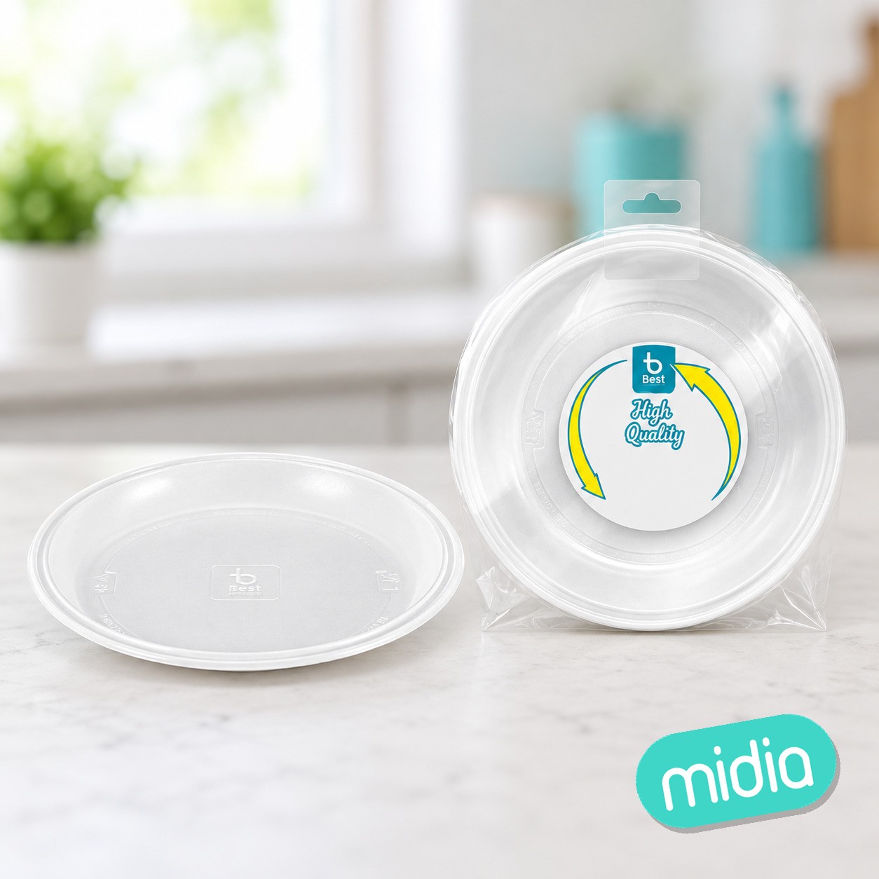 S/10 plato a/c blanco reut. 20'5 cm ps