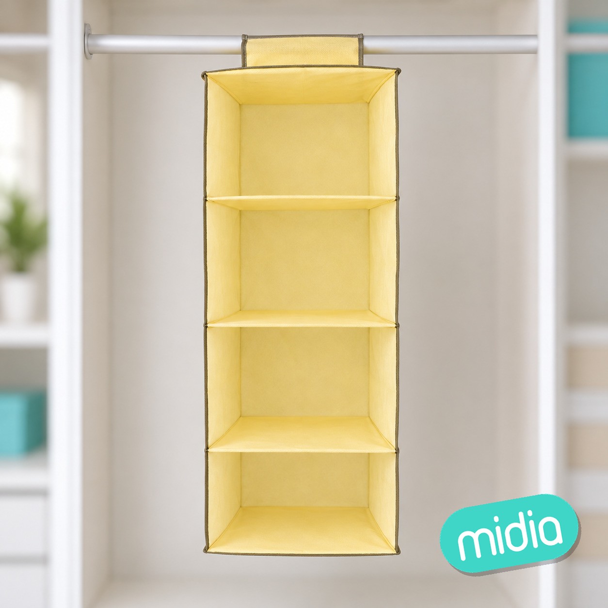 Organizador colgante de tela 3 niveles 30*30*60cm beige