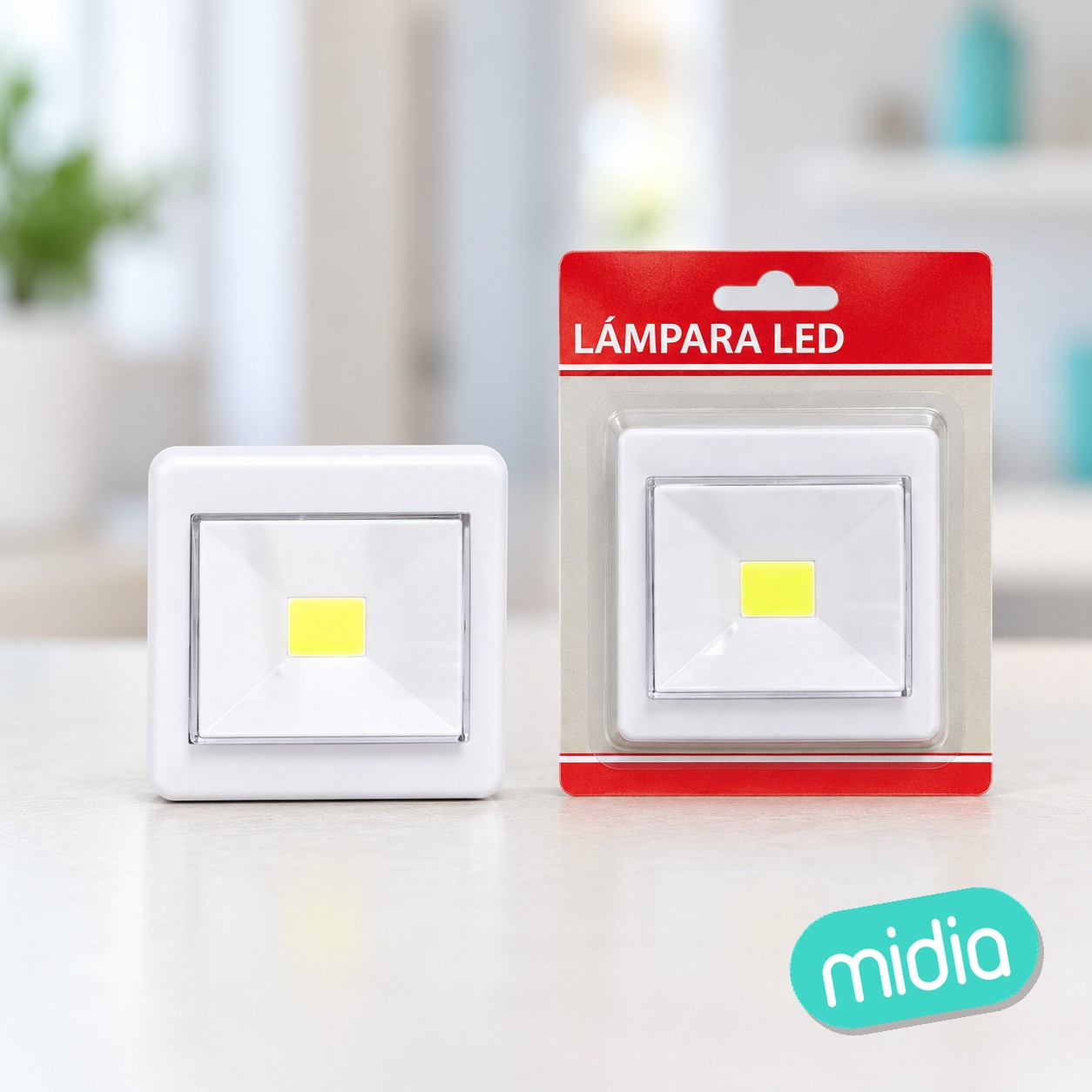 Lampara led armario 8,7x8,7x2cm