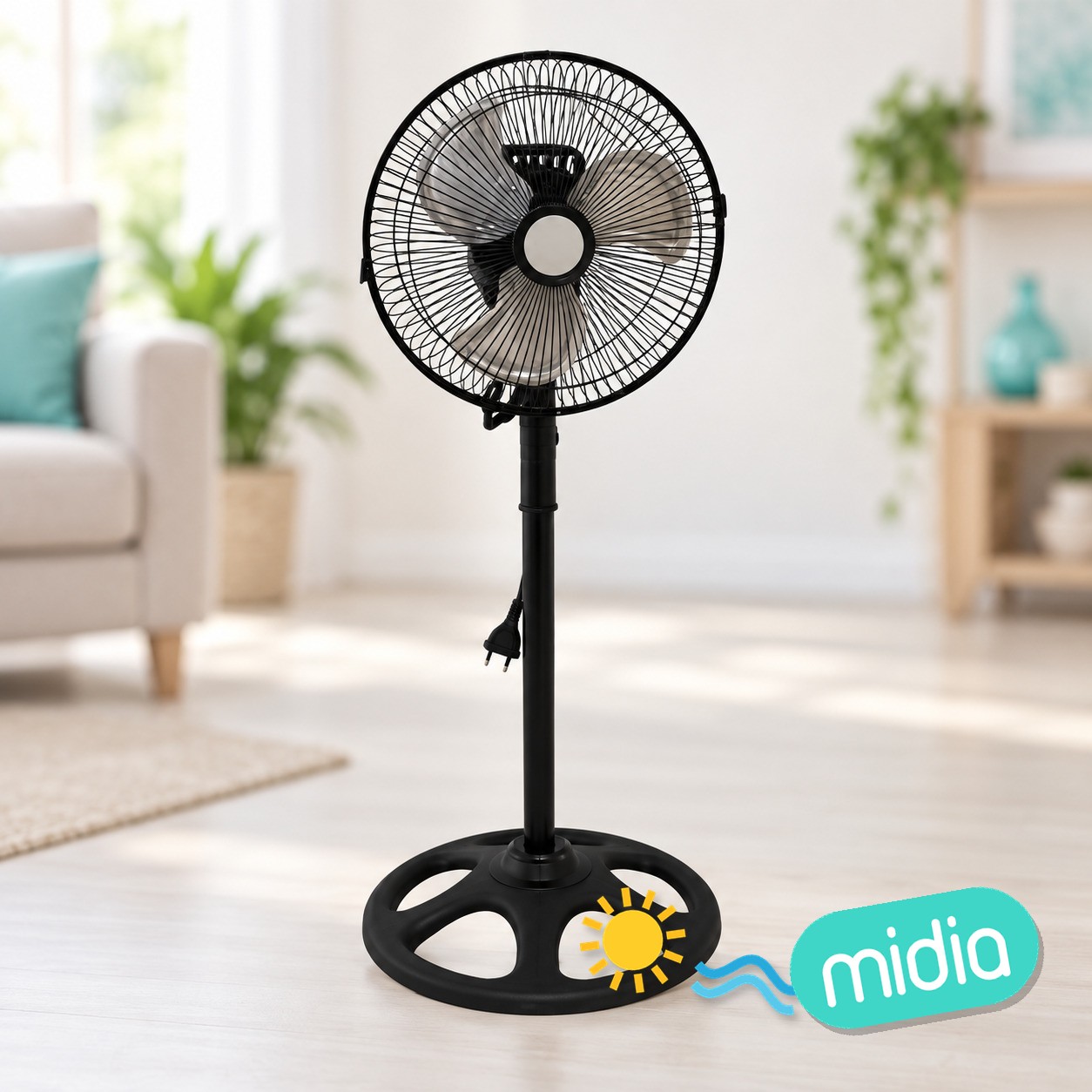 Ventilador pie 3 aspas 230v 60w