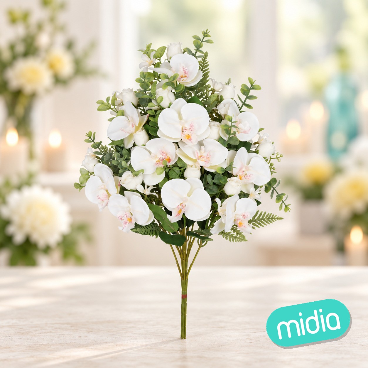 Conjunto orquideas-cap x 11 -56cm (bl)