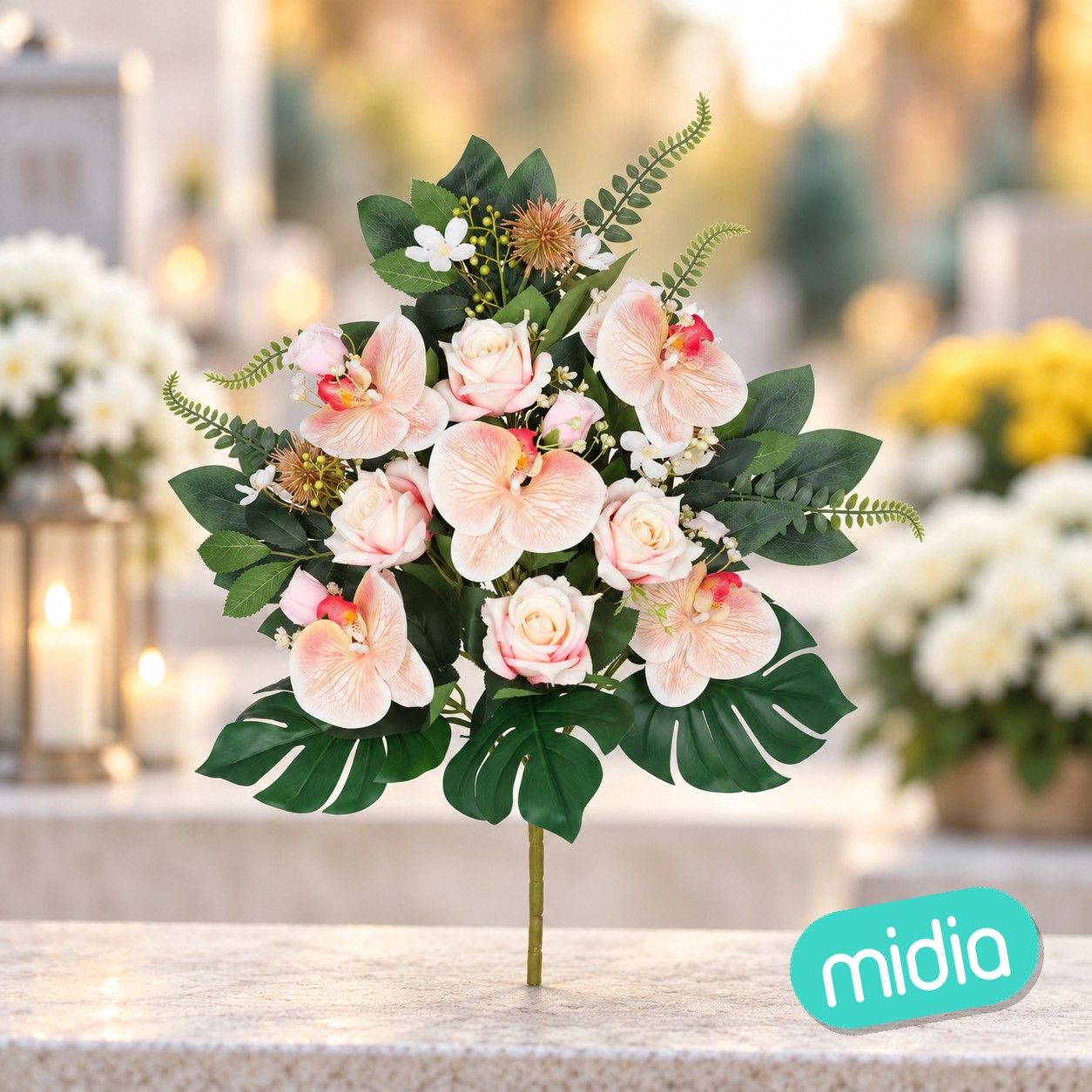 Conjunto rosa-orquidea x 12 - 59 cm (rs)