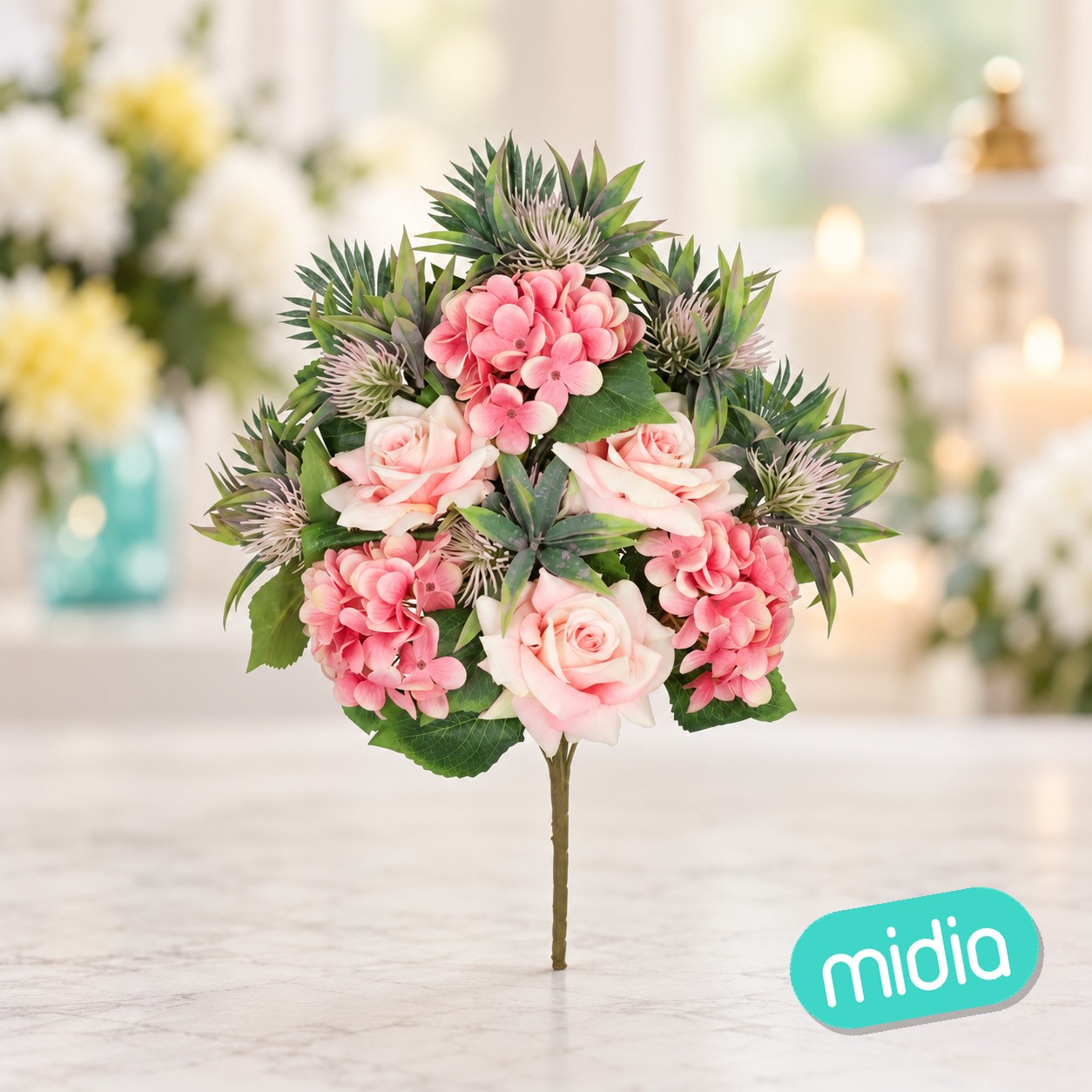 Conjunto rosas-hortensia x 12-56cm (rs)