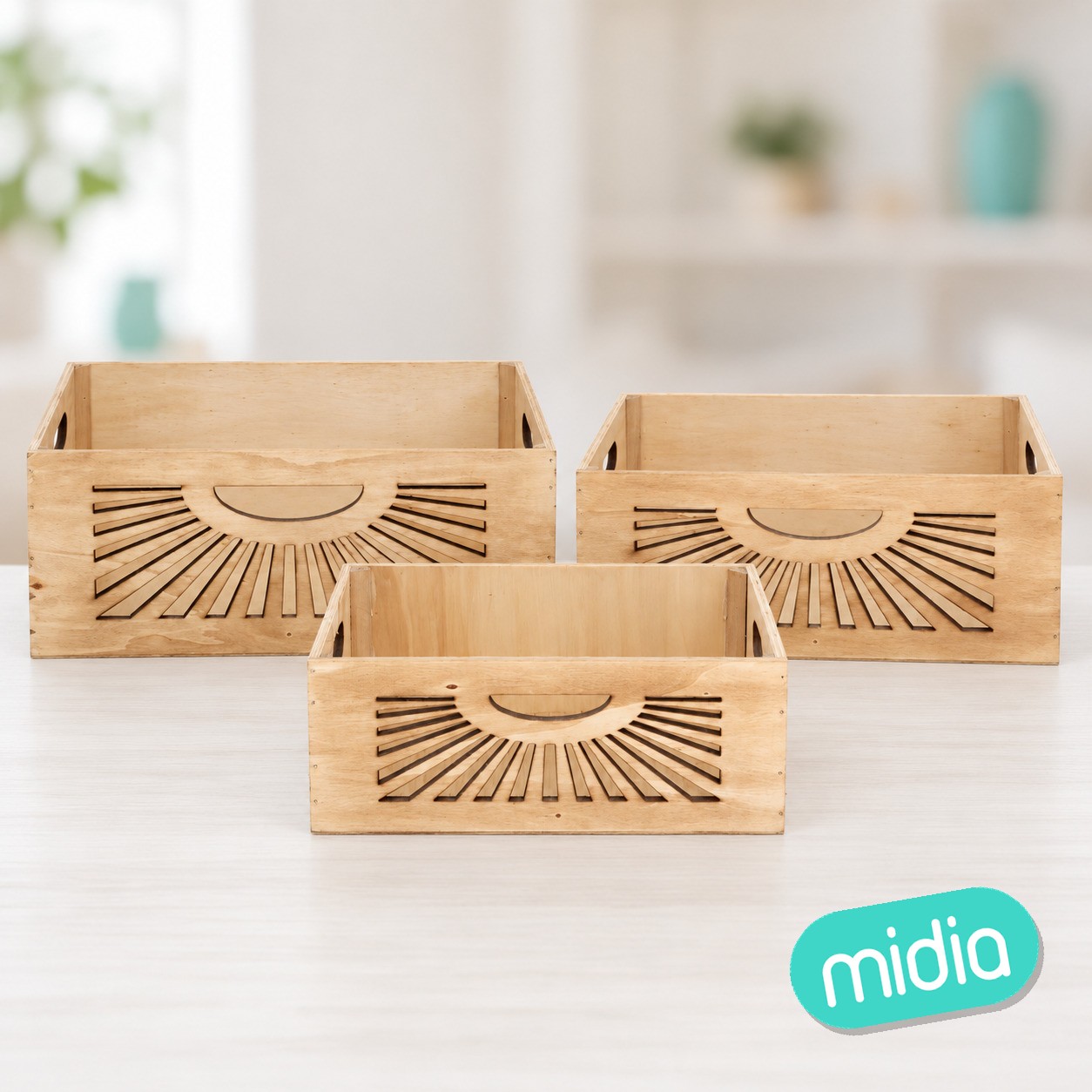 Set 3 cajas 38x28x15cm sol 2 surt