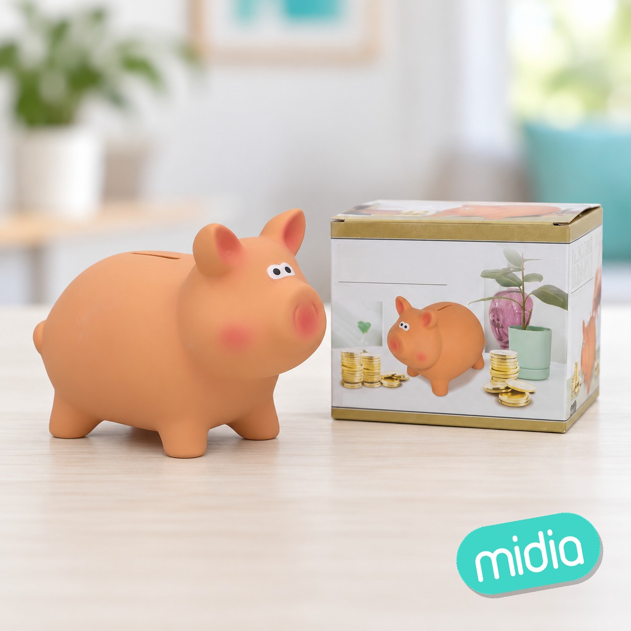 Hucha cerdito luismi 17,2x11,5x14,8cm