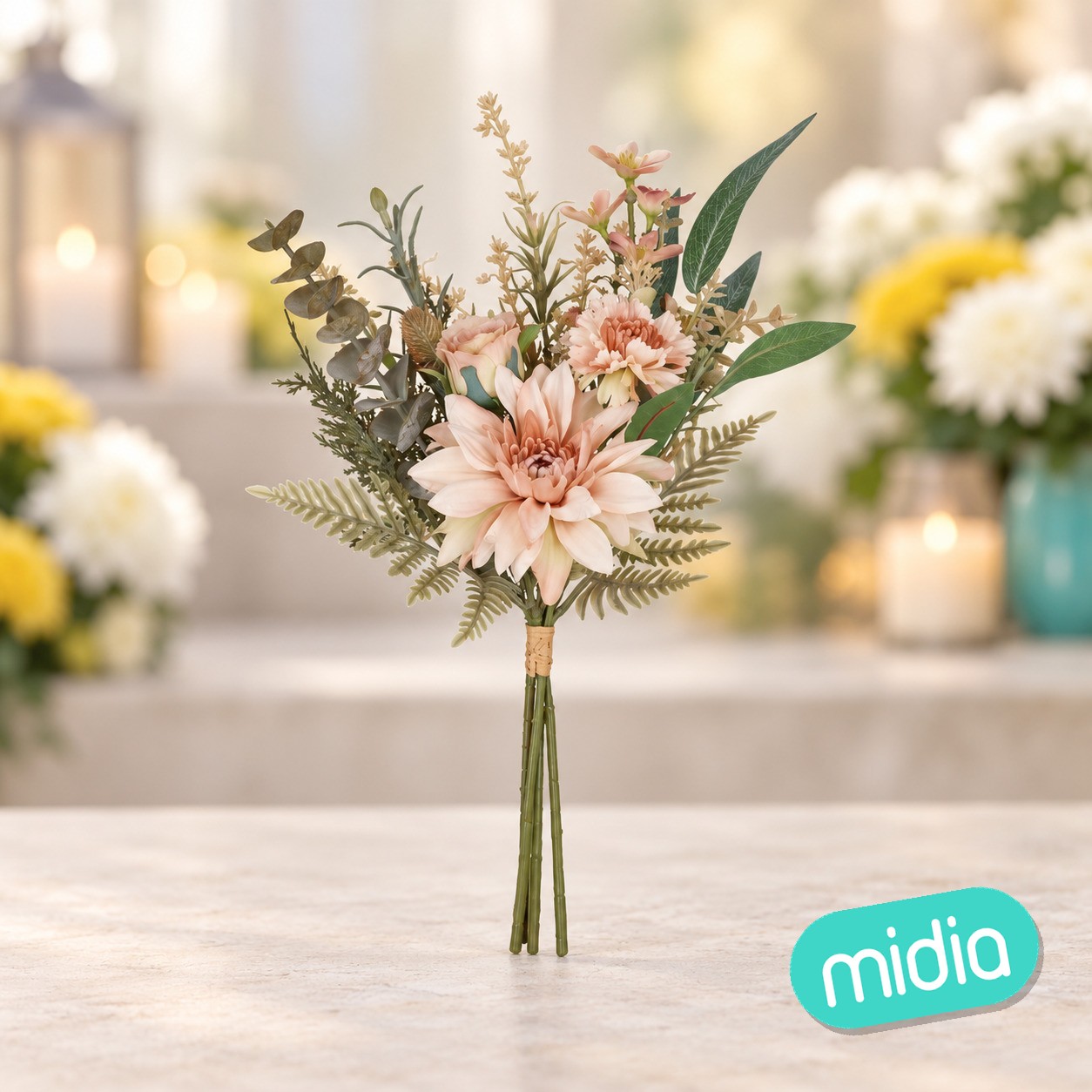 Atado dalia-fern (a) - 45 cm (beige)