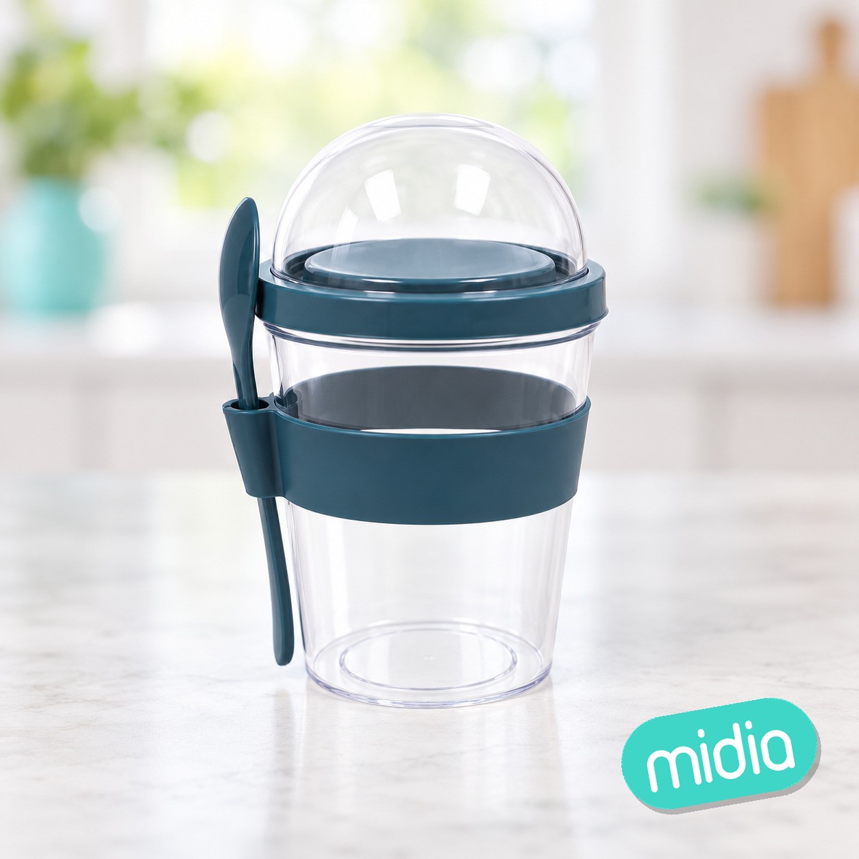 Vaso cereales to go c/ cuchara 500ml 2std