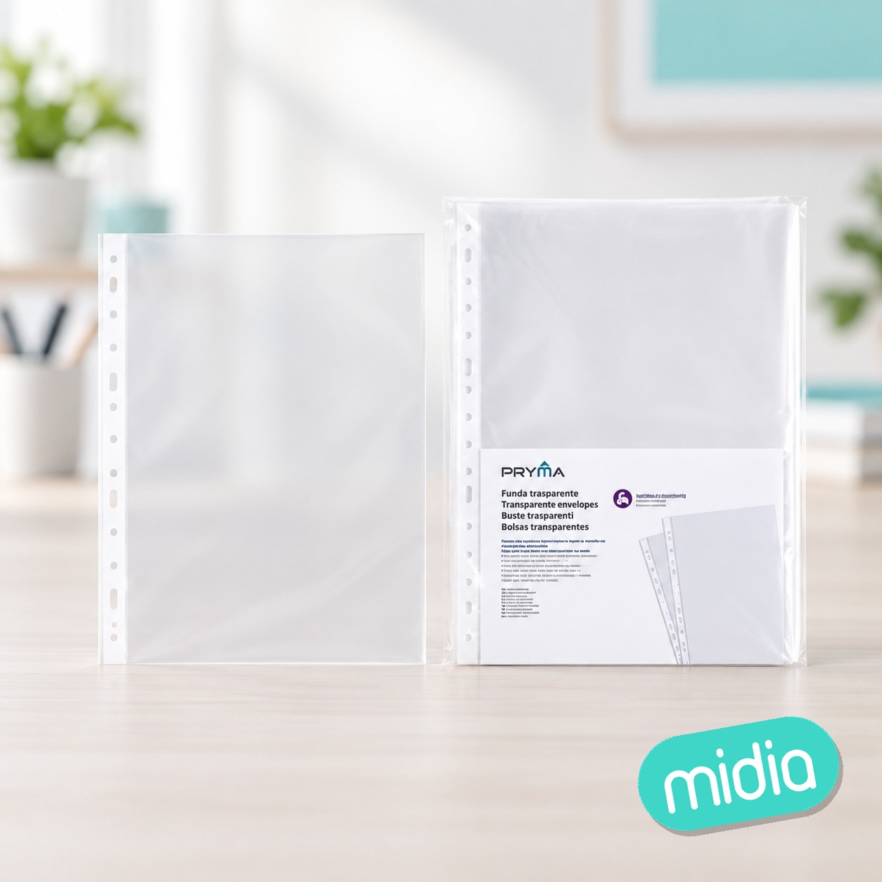 Funda multitaladro trasparente 20pz fº