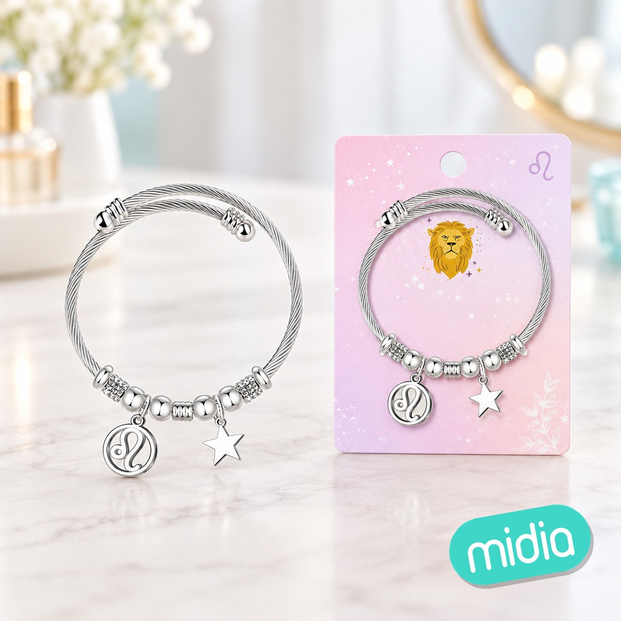Brazalete acero con zodiacole0