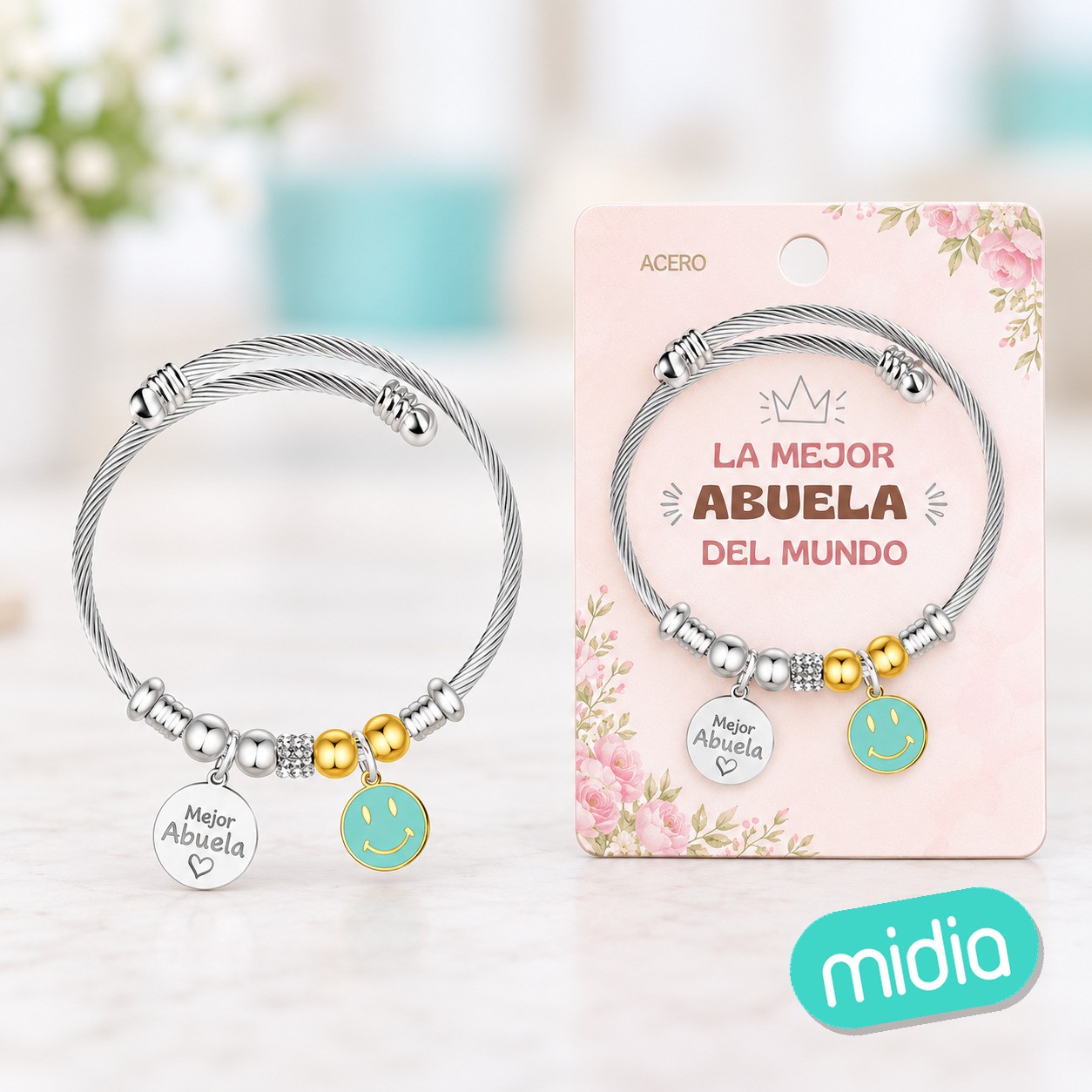 Brazalete acero para abuela