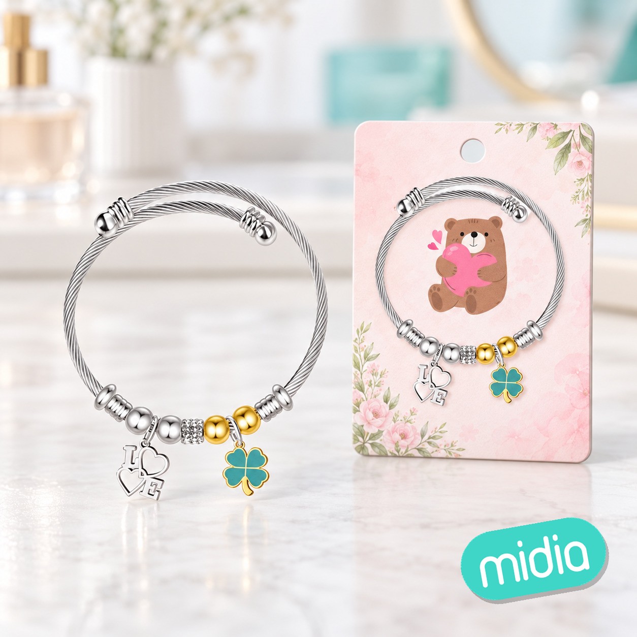 Brazalete acero para amor