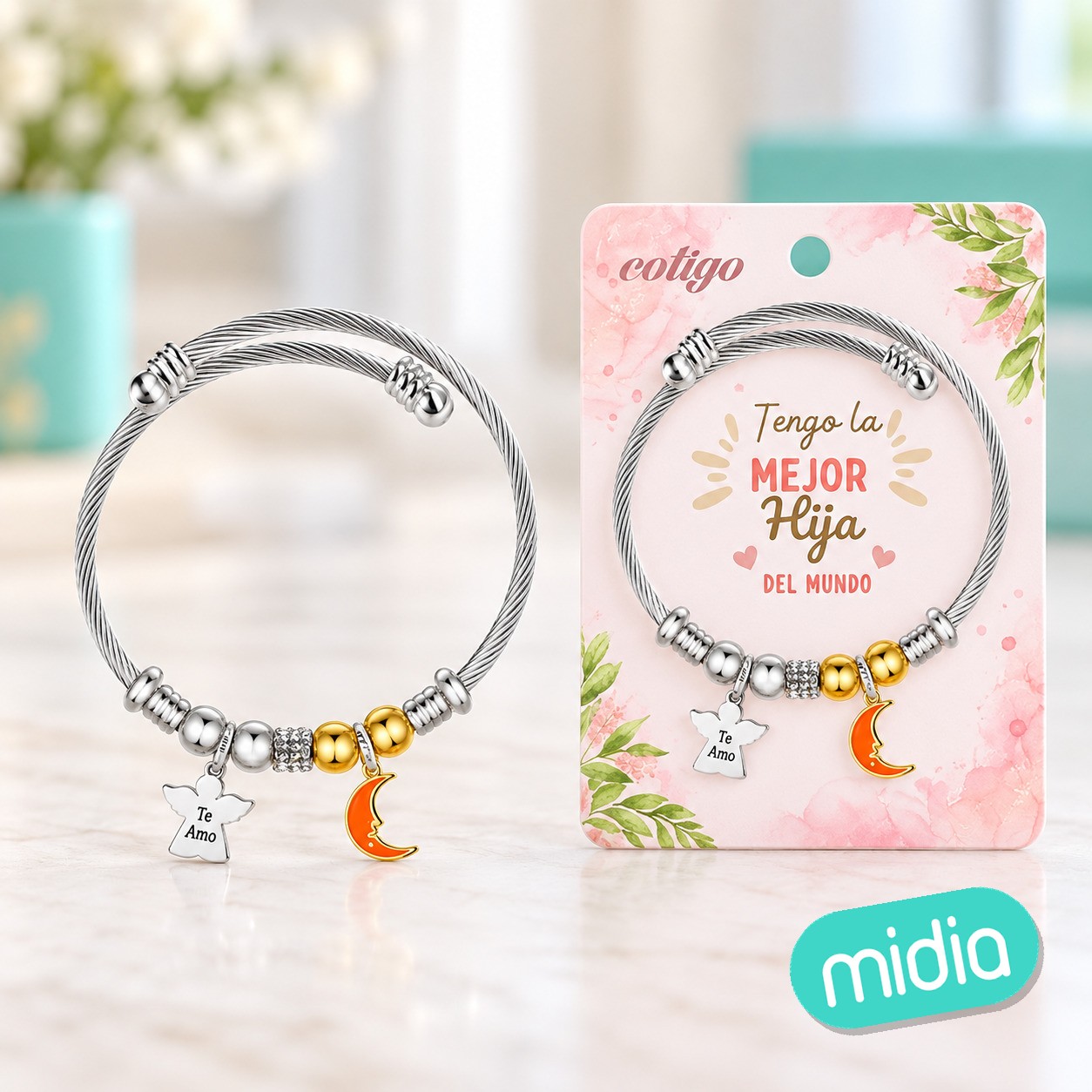 Brazalete acero para hija