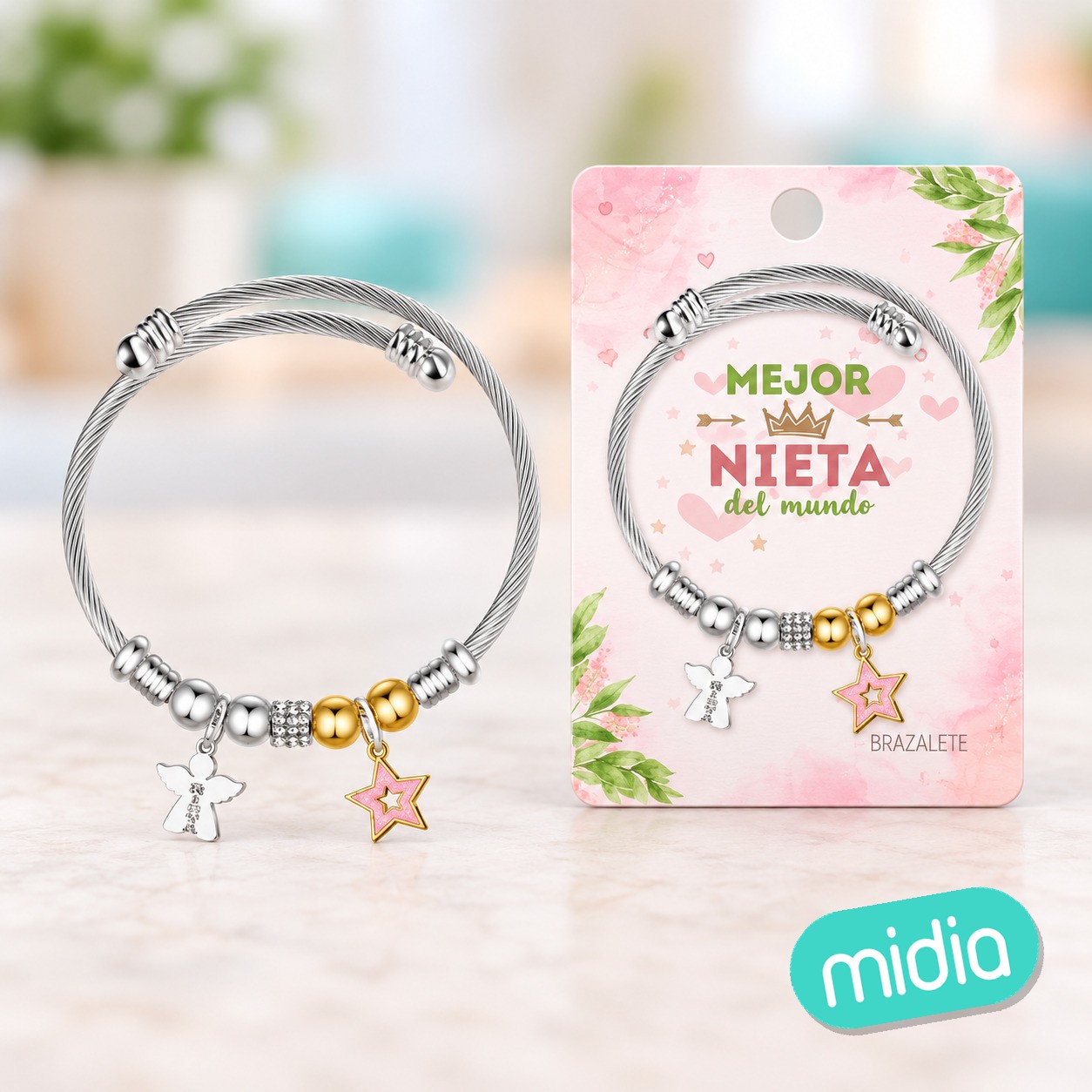 Brazalete acero para nieta