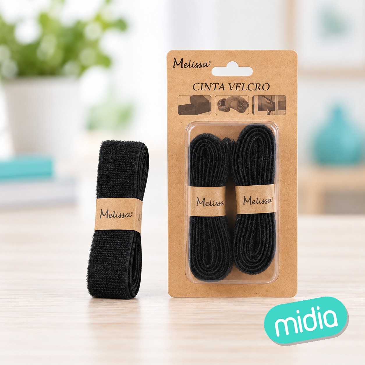Cinta velcro negro 2.5*200cm