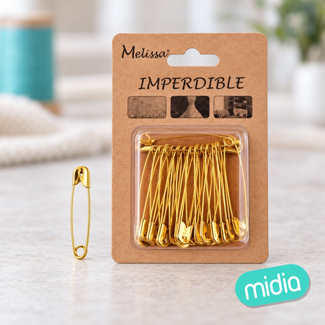 Imperdibles oro 55mm 20pc