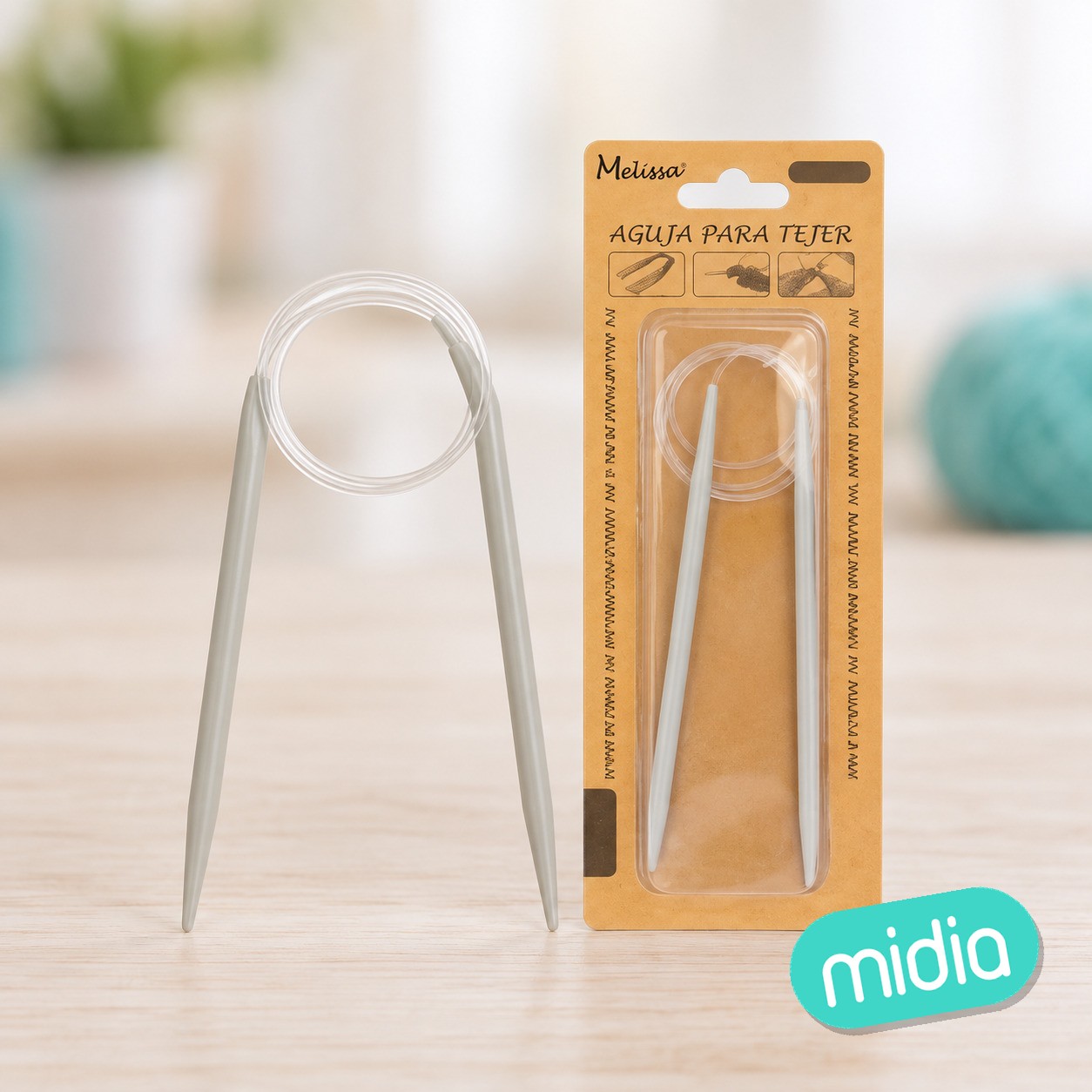 Agujas circulares plastica tejer 80cm 5.0mm