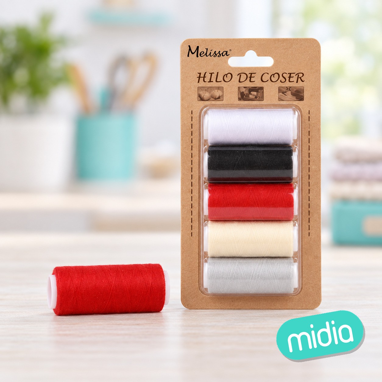 Hilos de coser color surdido 200 yard 5pc