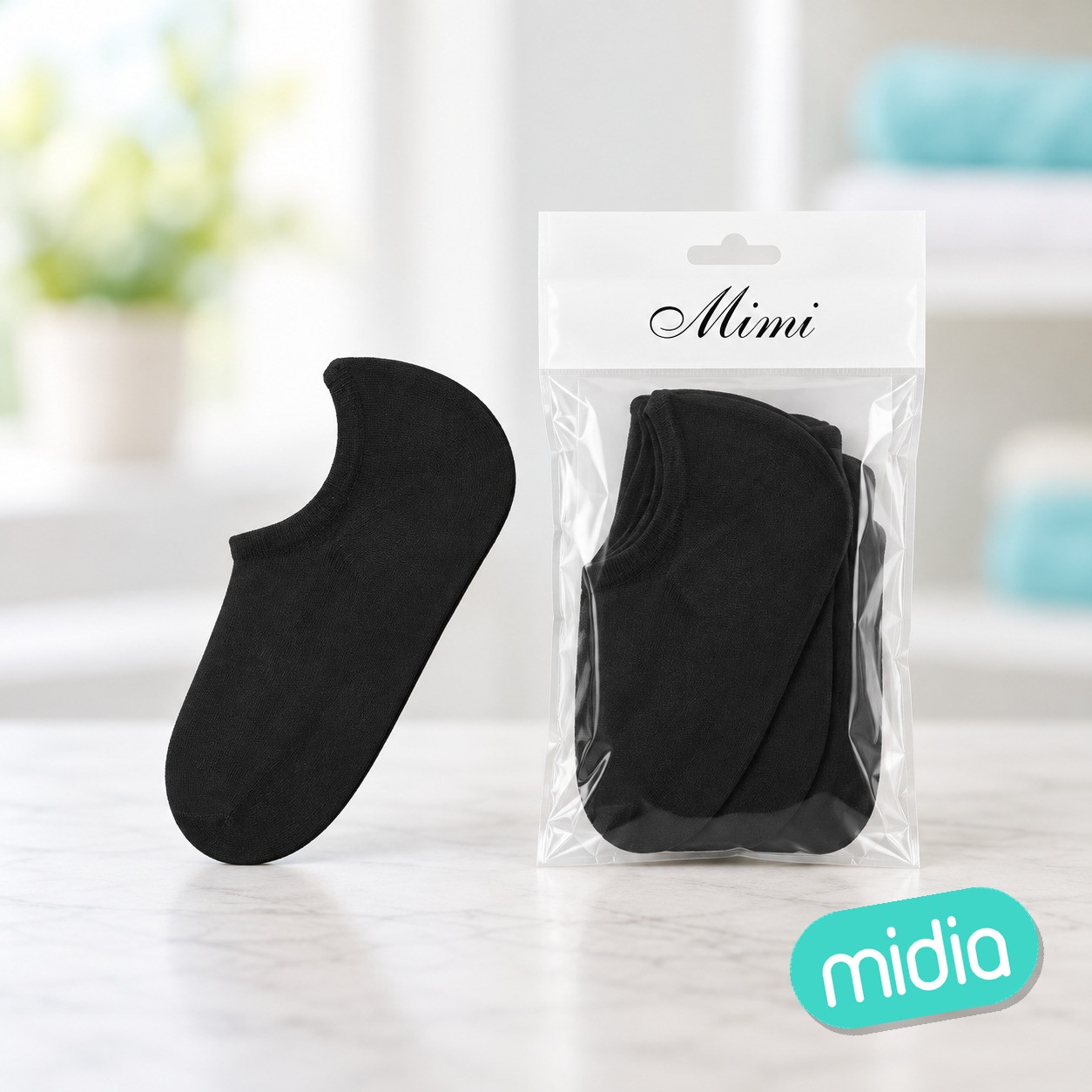 Calcetines invisible negro