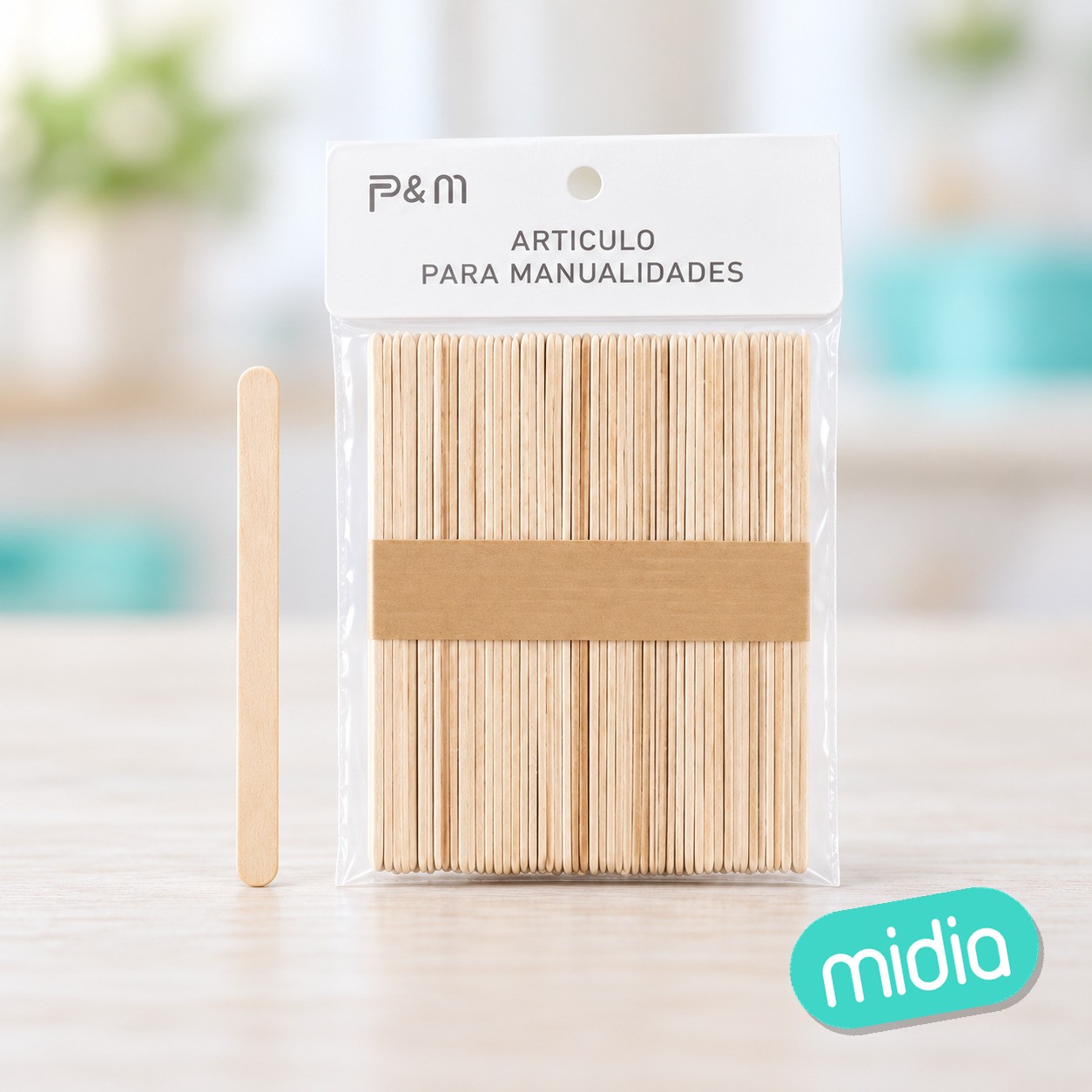 Palos de madera 125*10*2mm