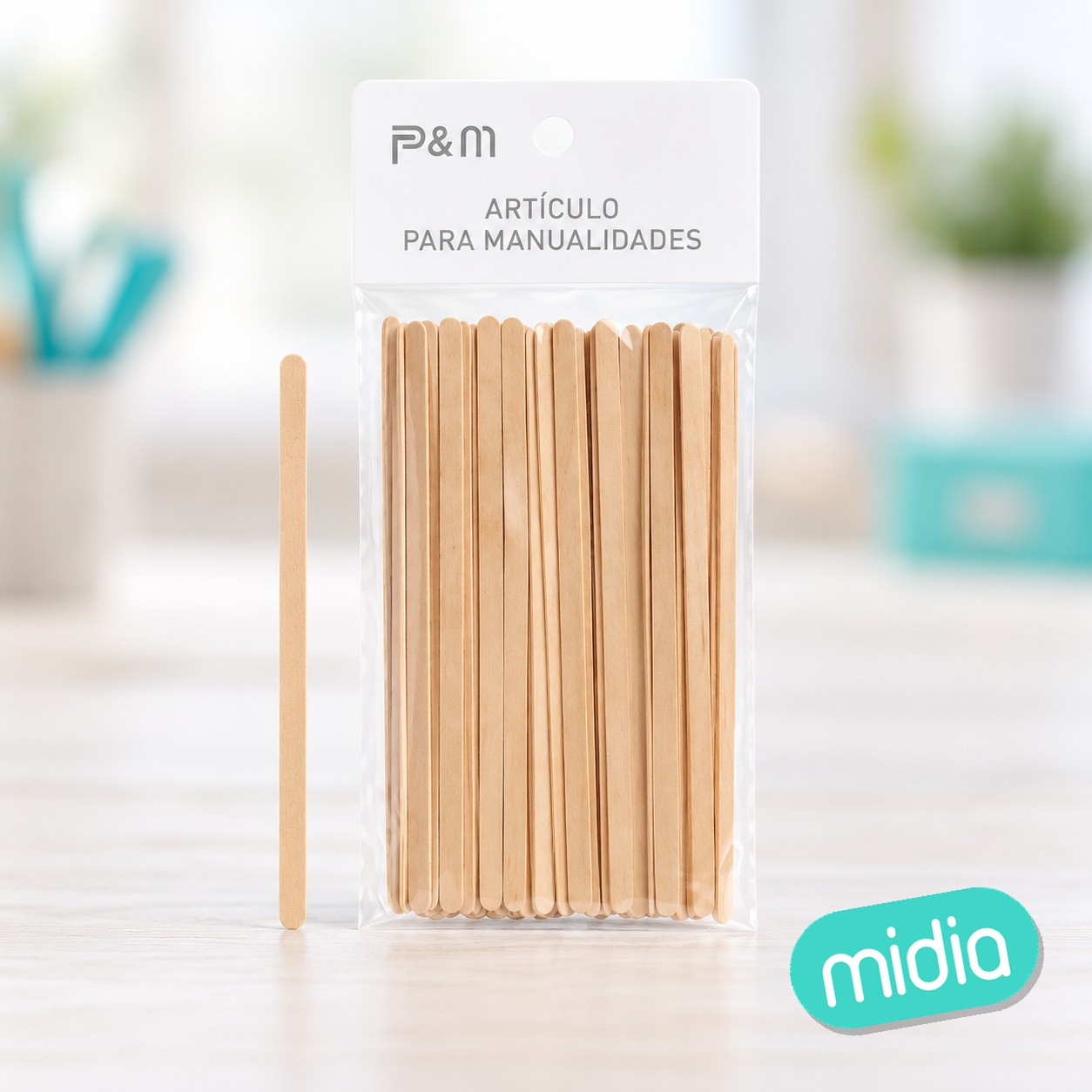 Palos de madera 140*6*1mm