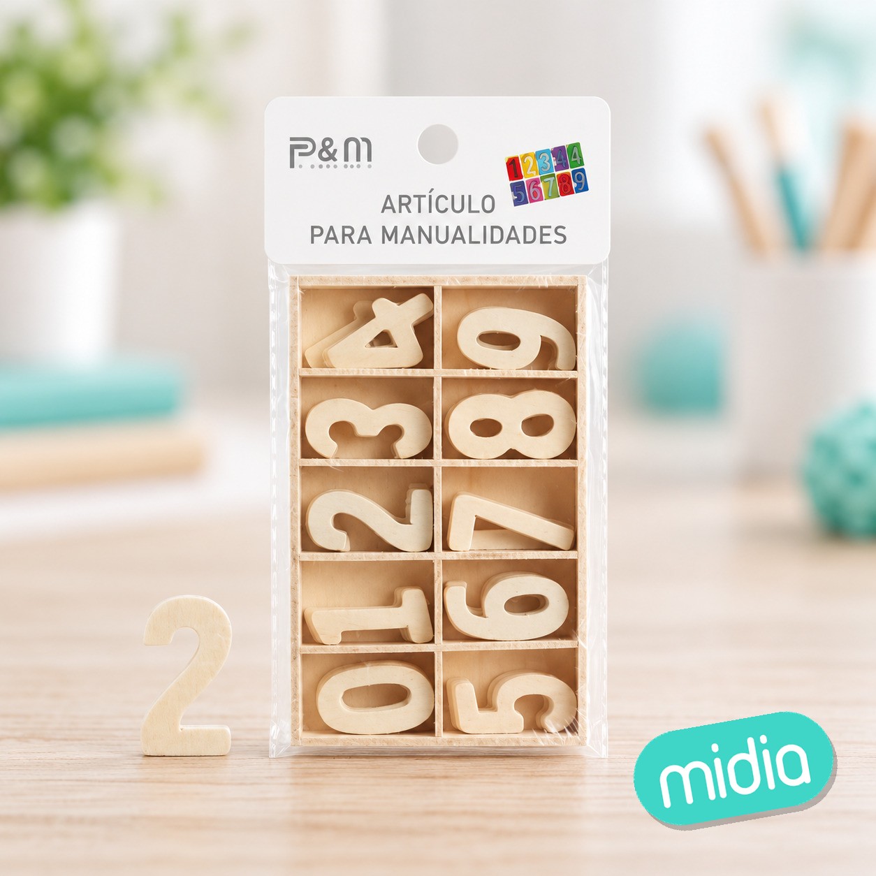 10.5*6.5*1.5mm letras de madera