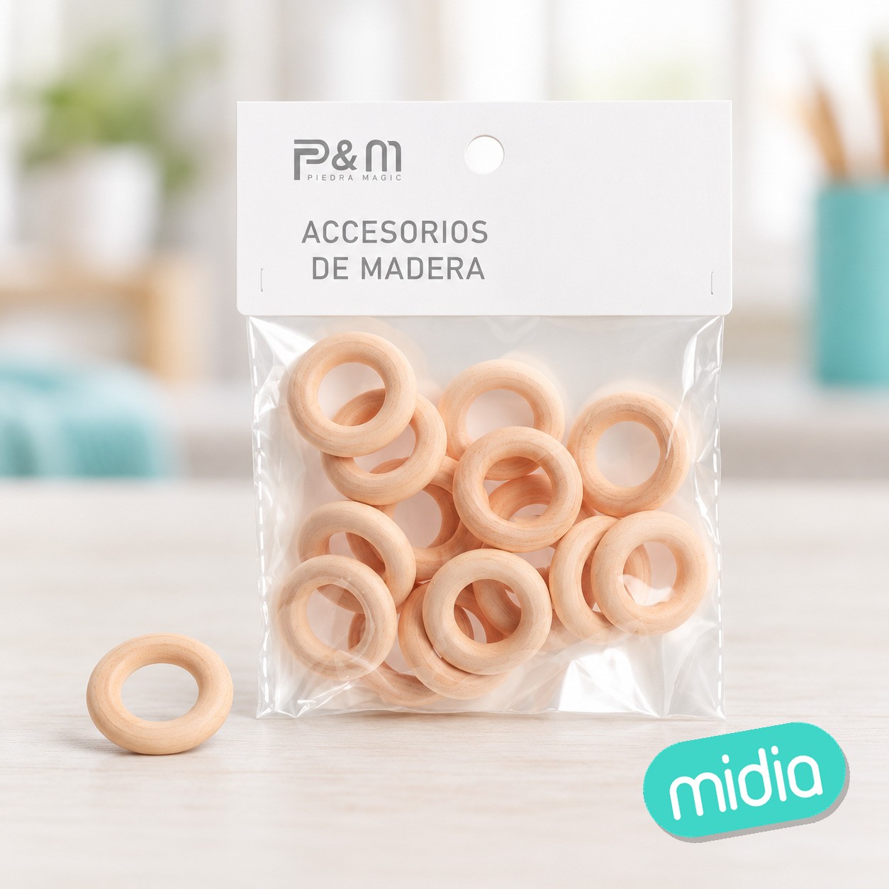 Aro de madera 25*5mm