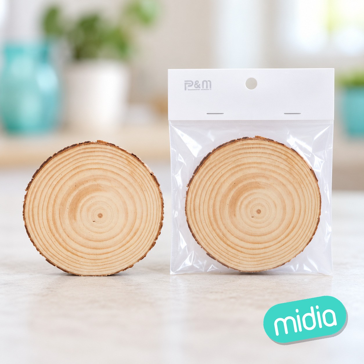 Disco de madera -9-10*1.0cm