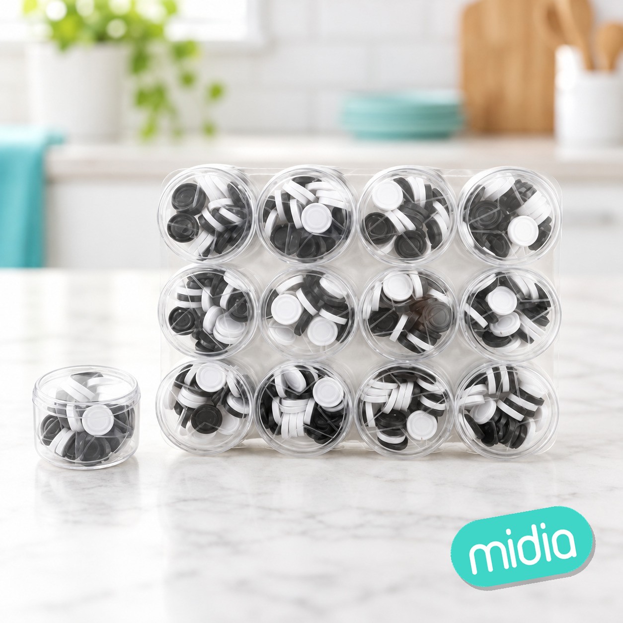 Ficha pachis negro blanco