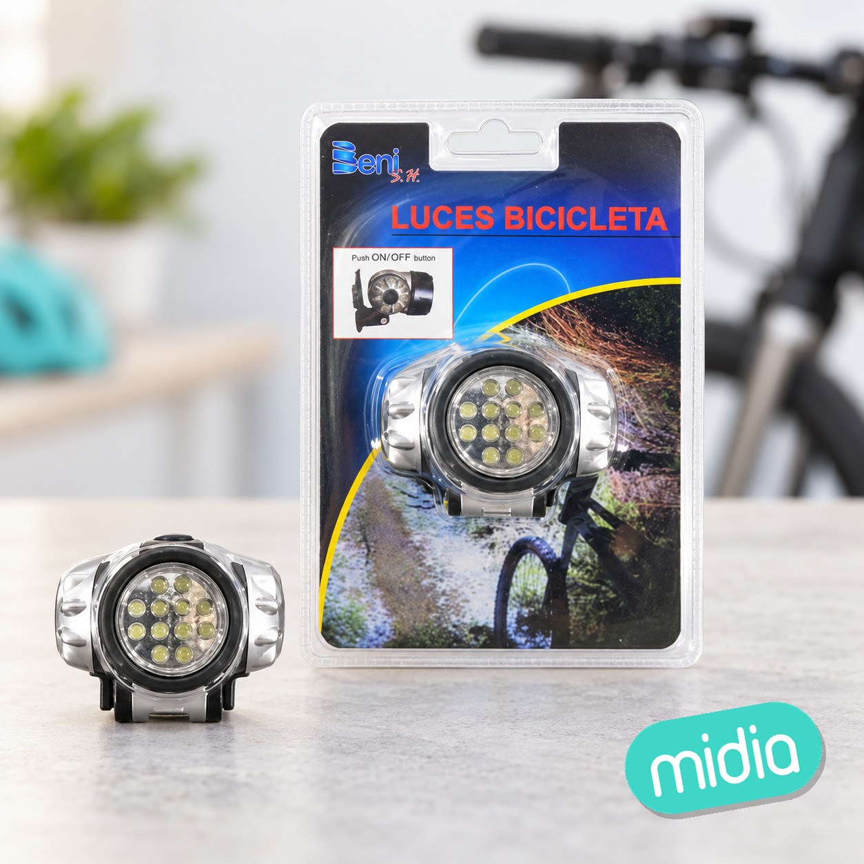 Lampara led bici 12bombilla