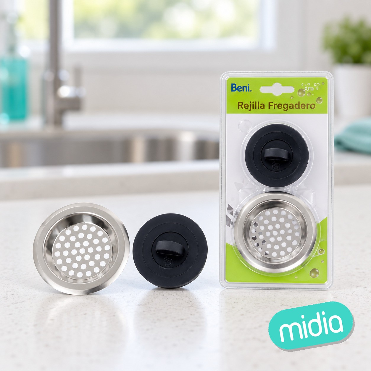 Rejilla desague con tapon grande