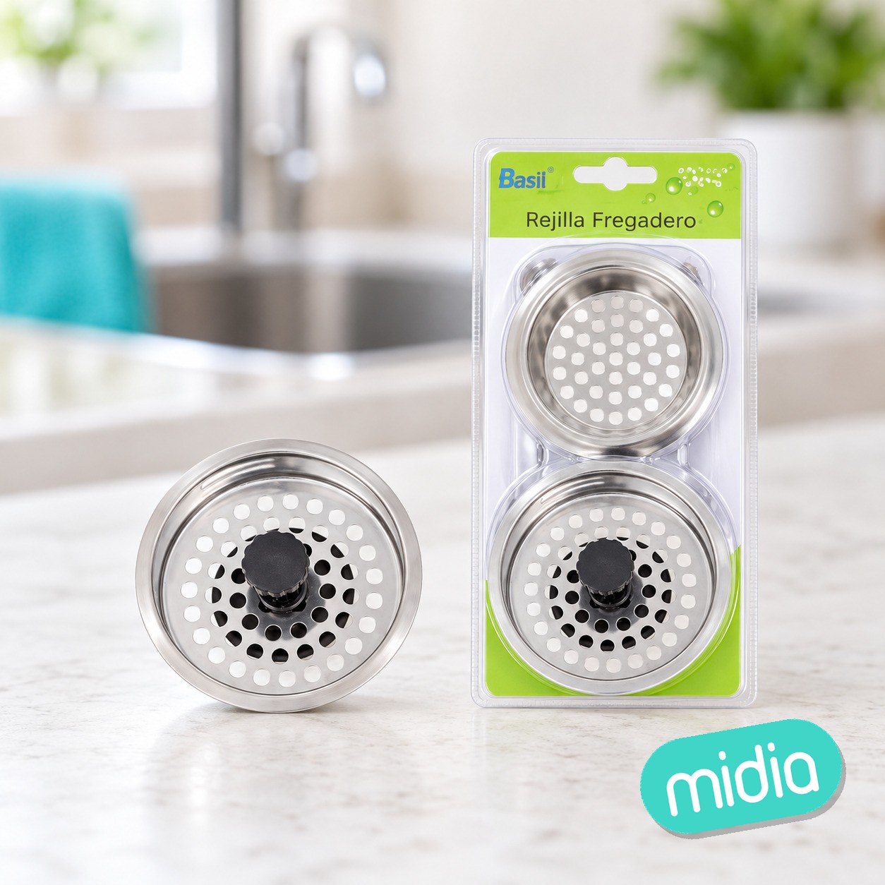 Rejilla desague con tapon