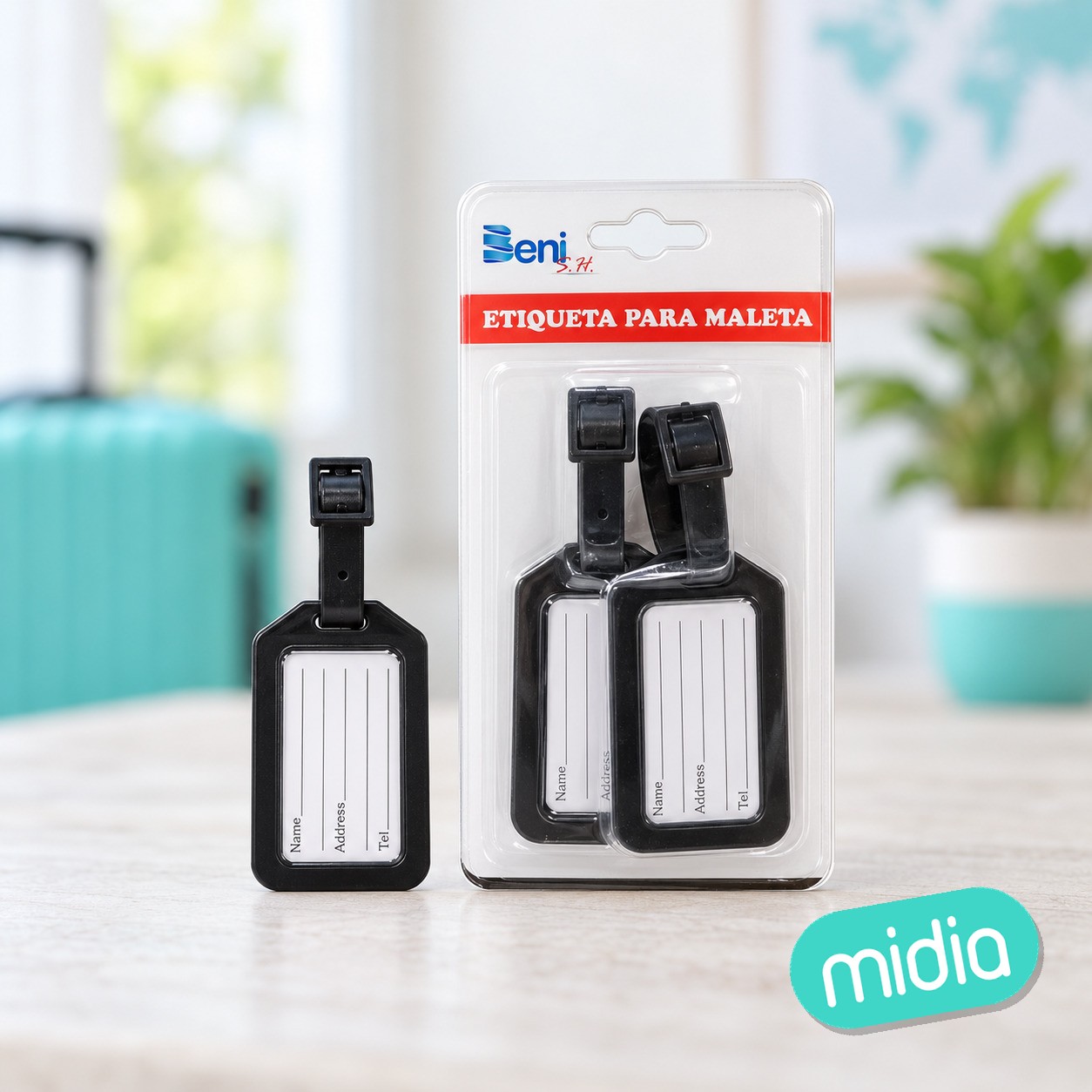 Tarjeta de mareta negro 2pcs 5x8.5cm