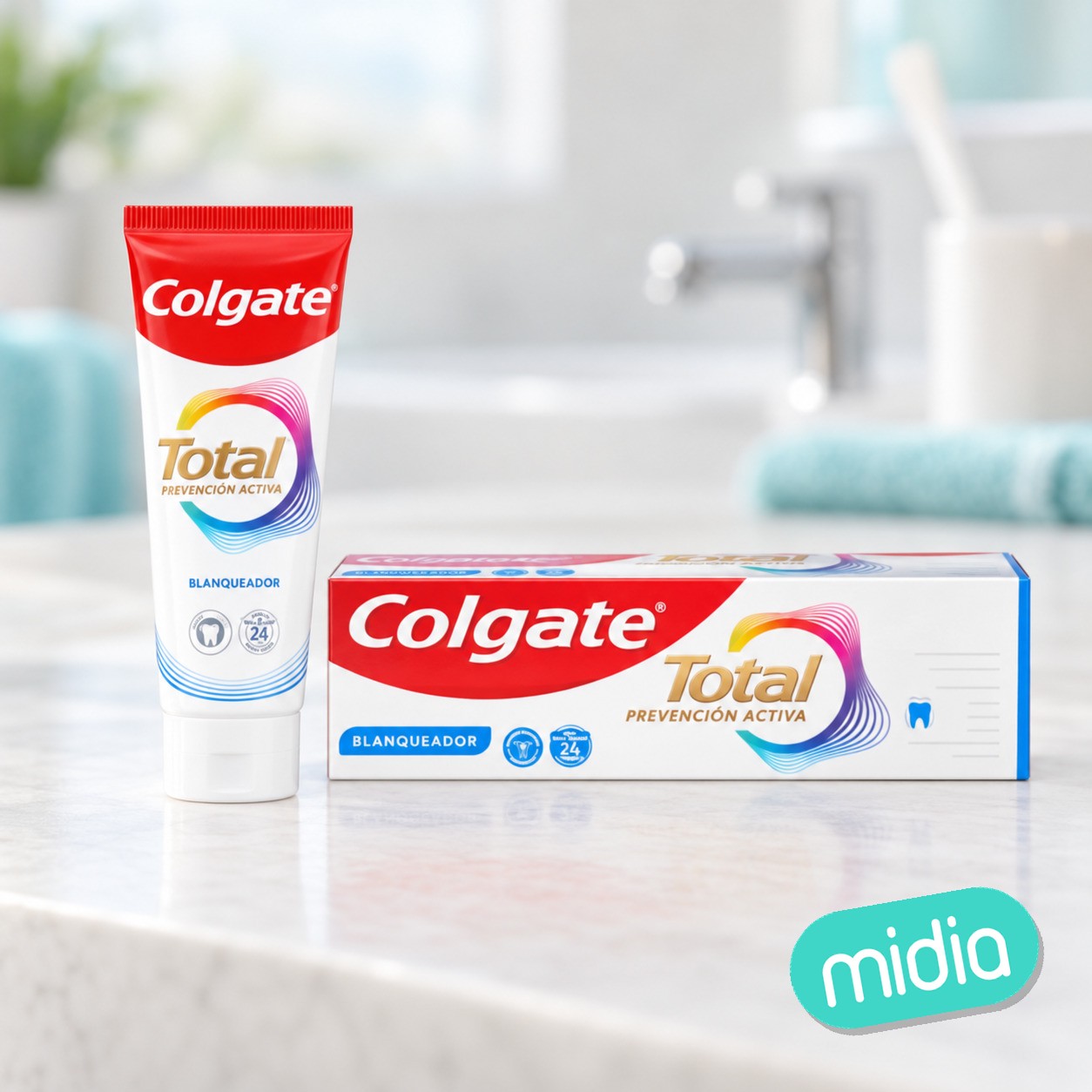 Colgate dent, 75ml total blanqueador (nuevo