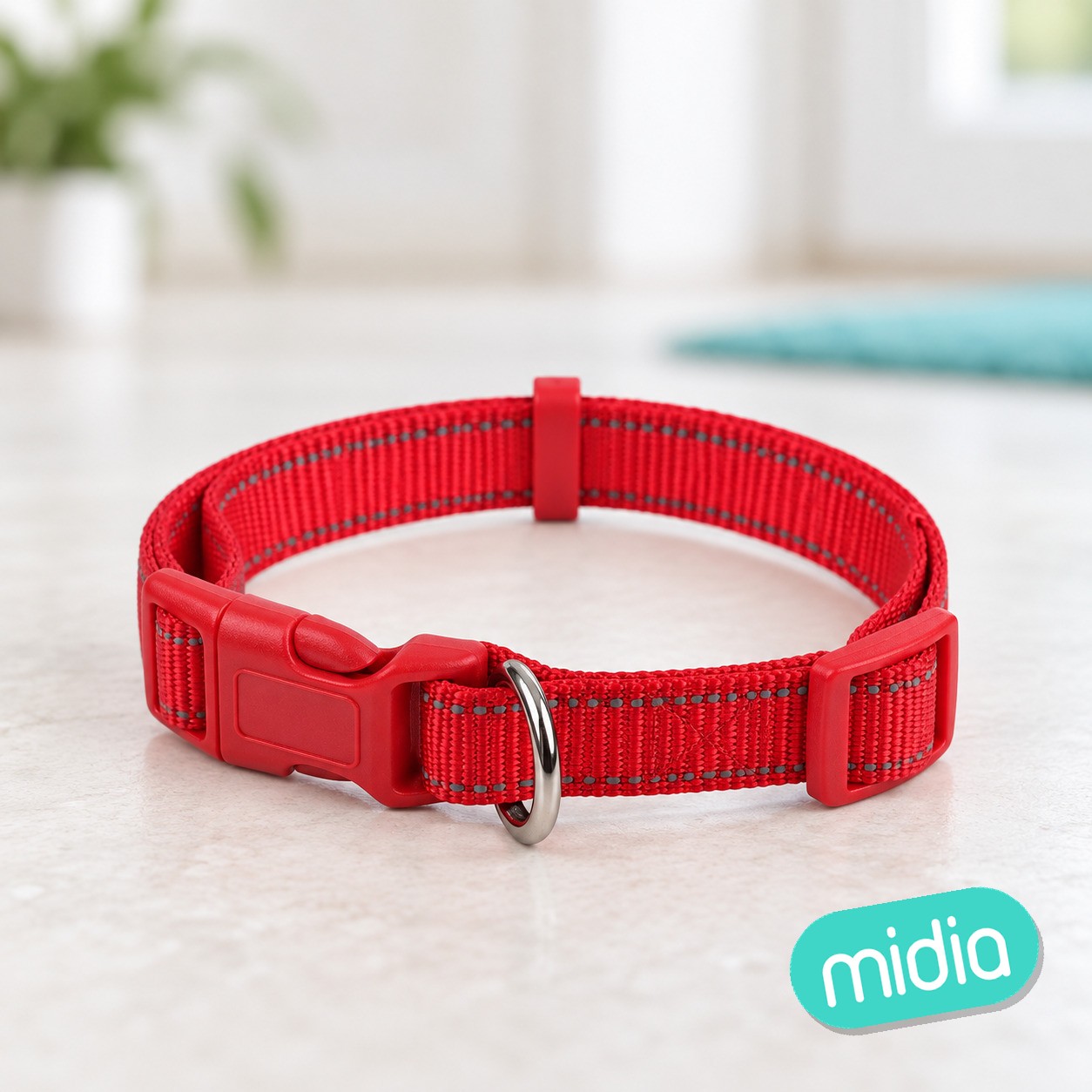 Collar reflectante de seda