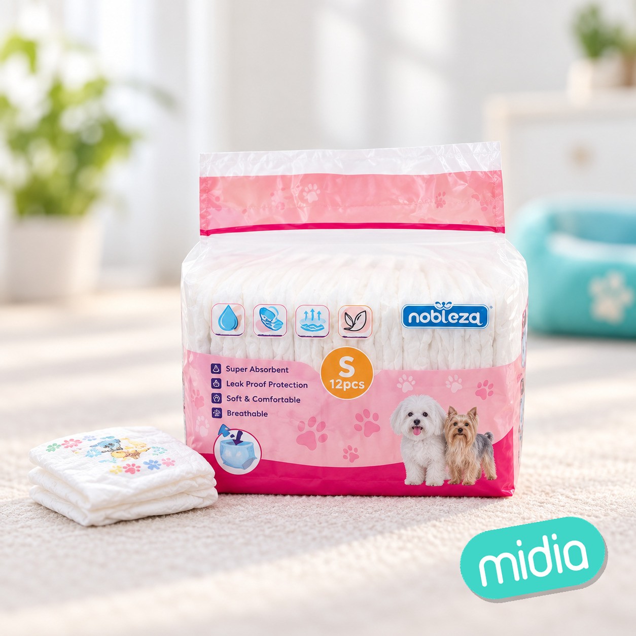 Pañales para mascotas-12 pcs-L39*W30cm