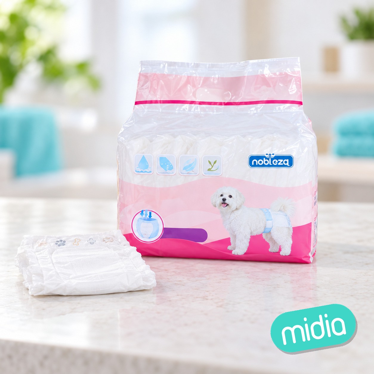 Pañales para mascotas-12 pcs-L53*W35cm
