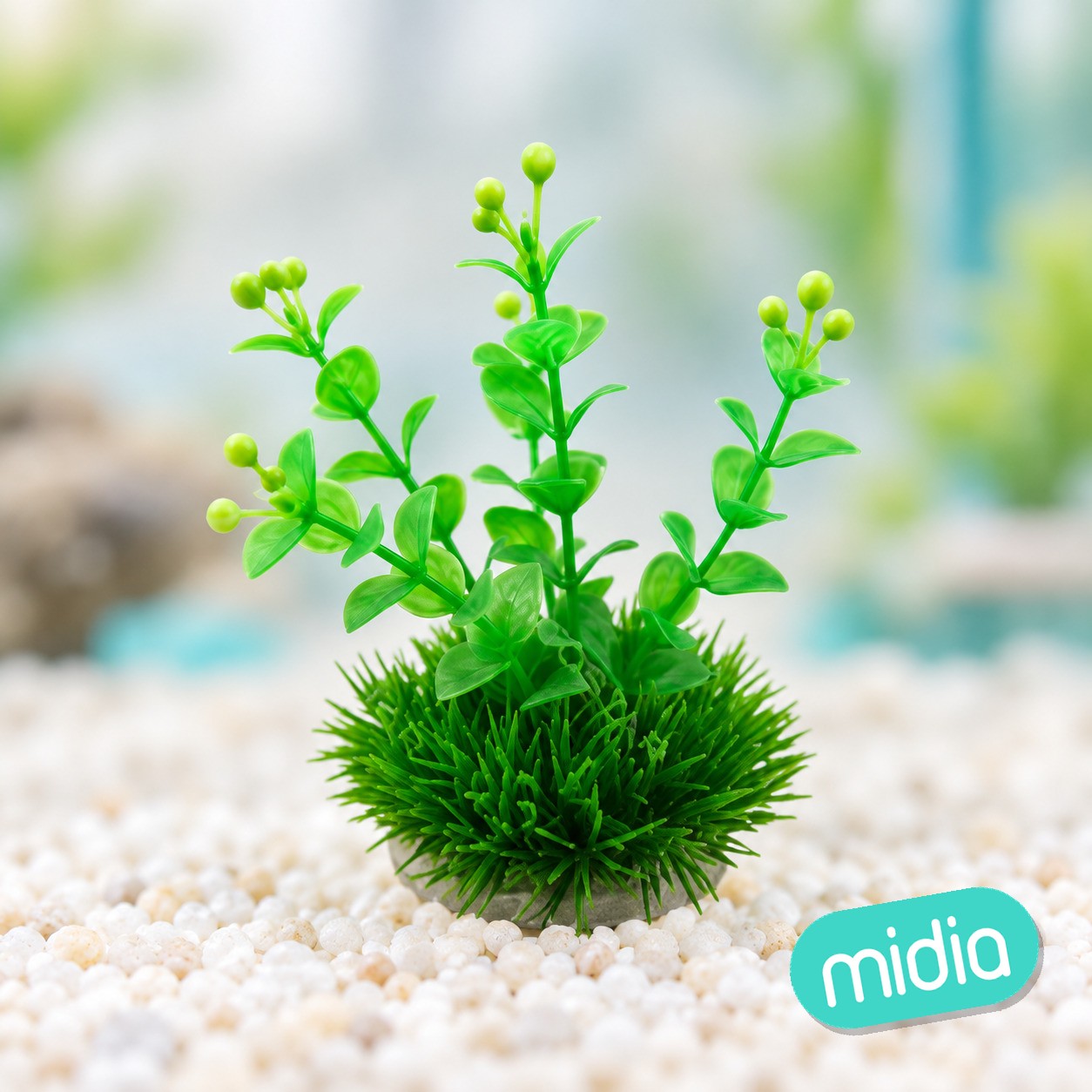 Adornos de plantas acuáticas-Forma de algas acuáticas-L10cm
