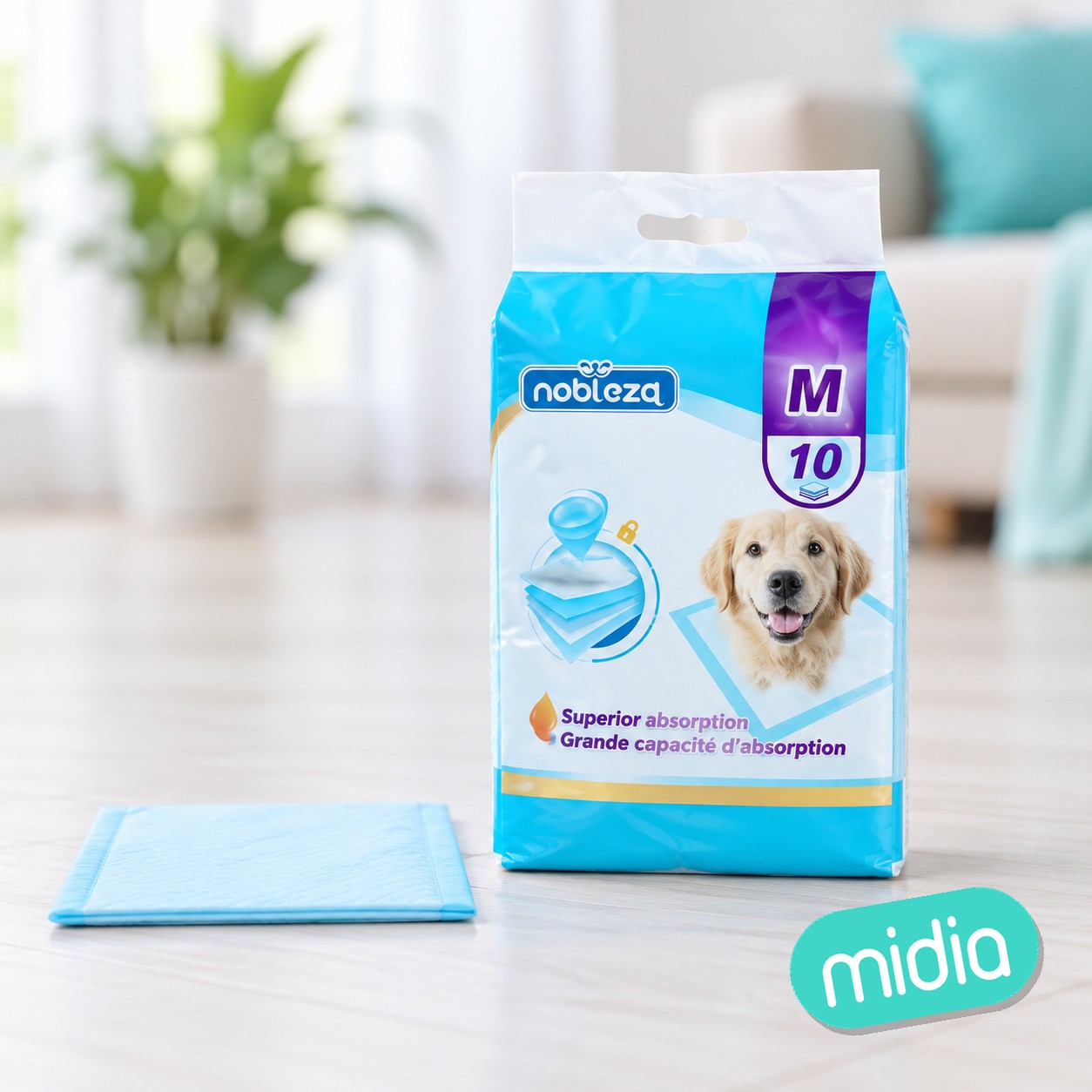 Almohadillas de entrenamiento para mascotas-10 pcs-L60*W60cm
