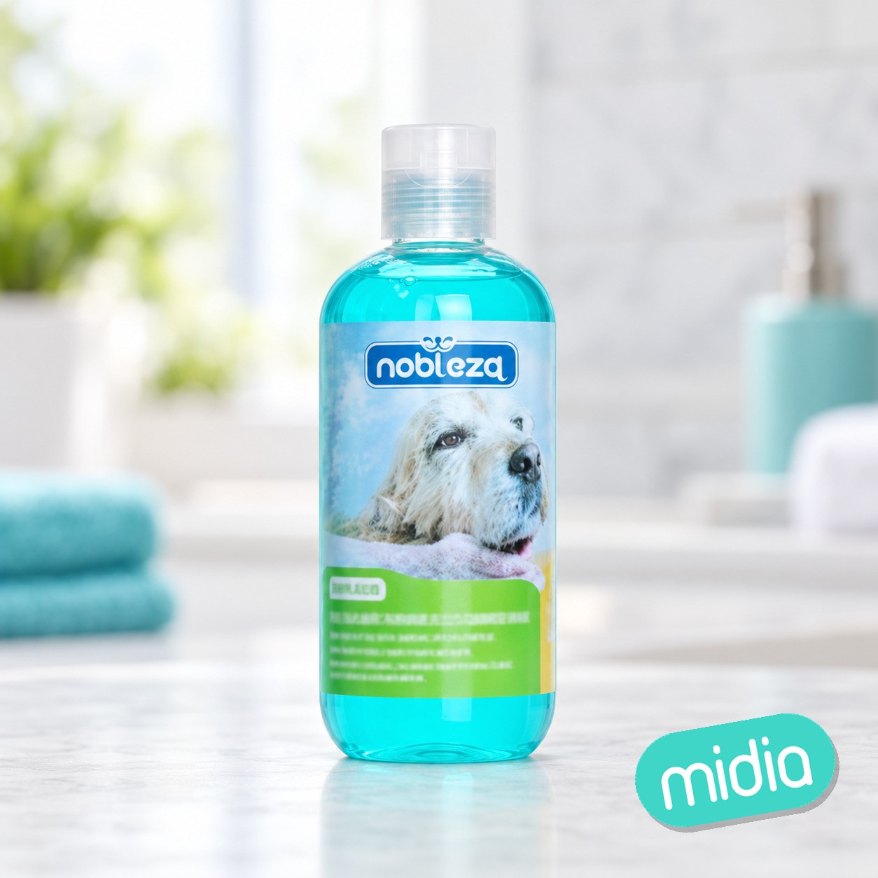 Champú para perros de pelo largo(250ml,Azul oscuro)
