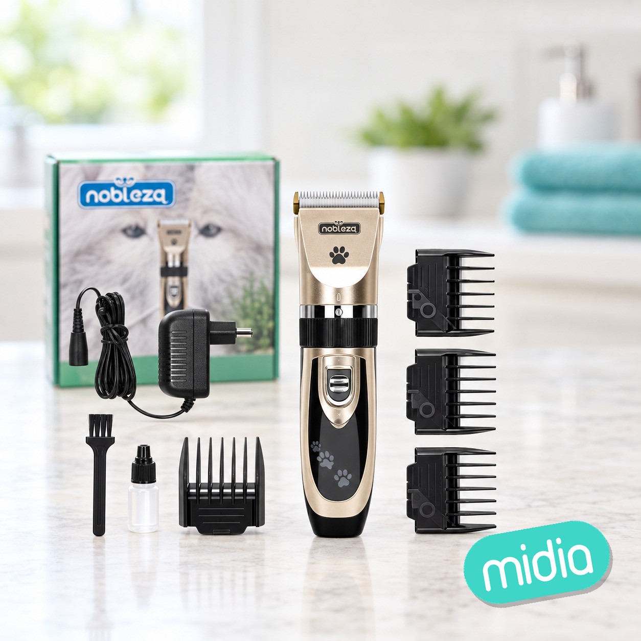 Cortapelo eléctrico para mascotas(Dorado)