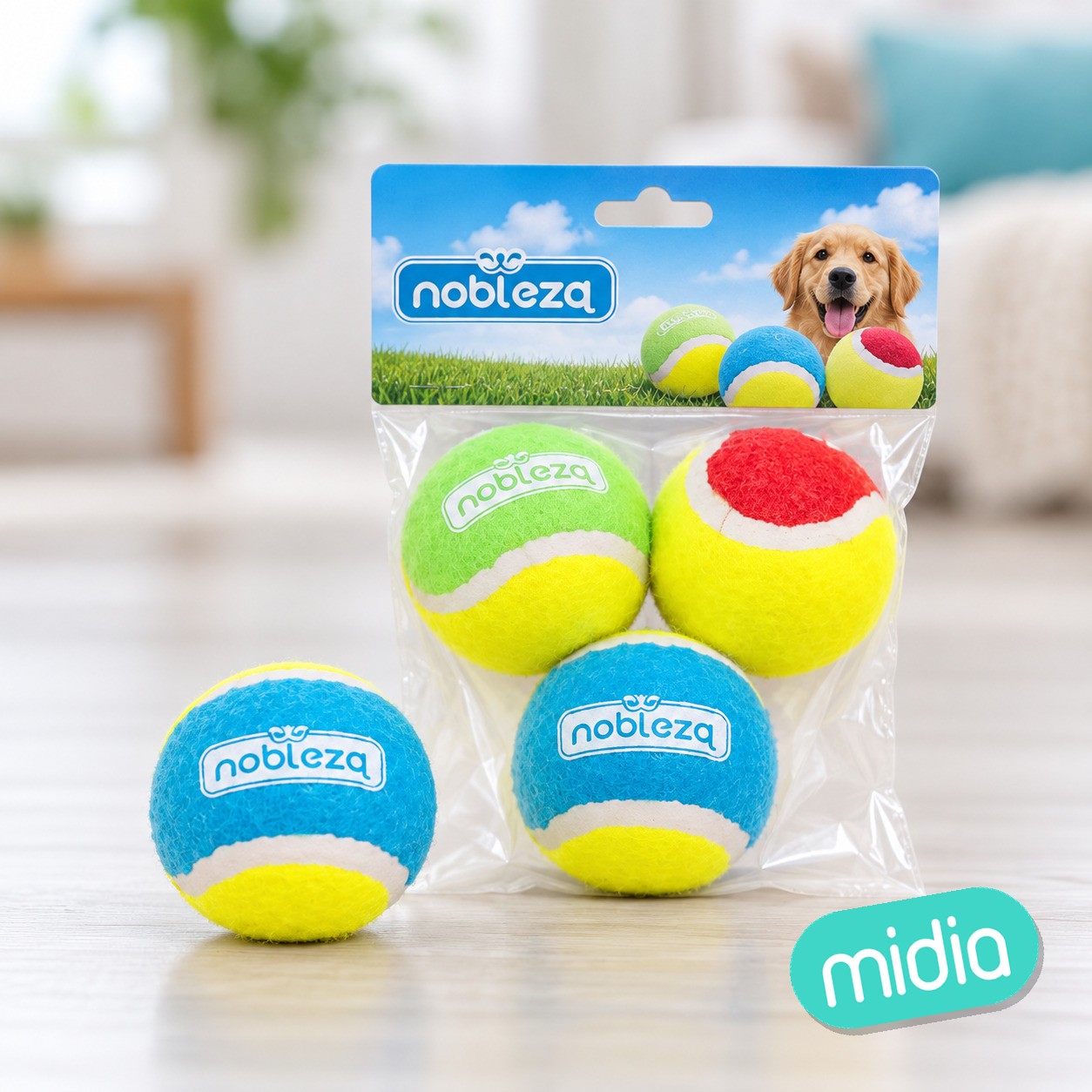 Pelota de tenis de juguete elástica