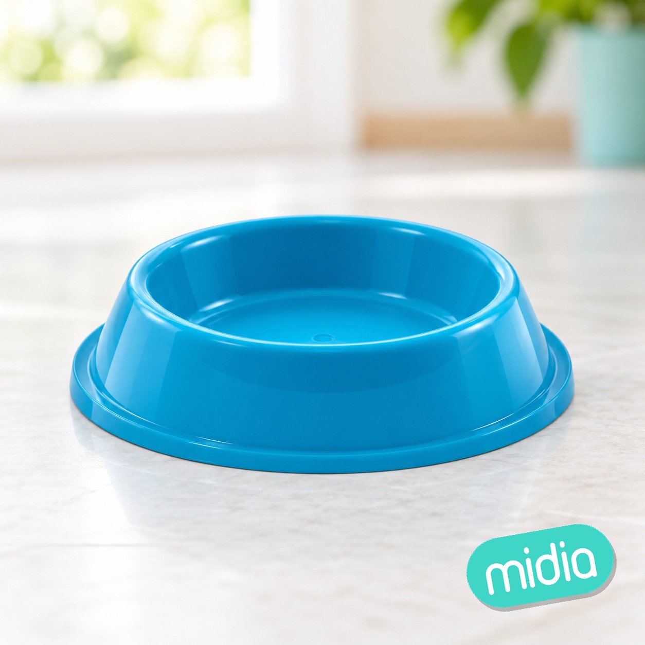 Bol clásico de plástico para mascotas(L,Azul oscuro,Azul claro,Rojo)