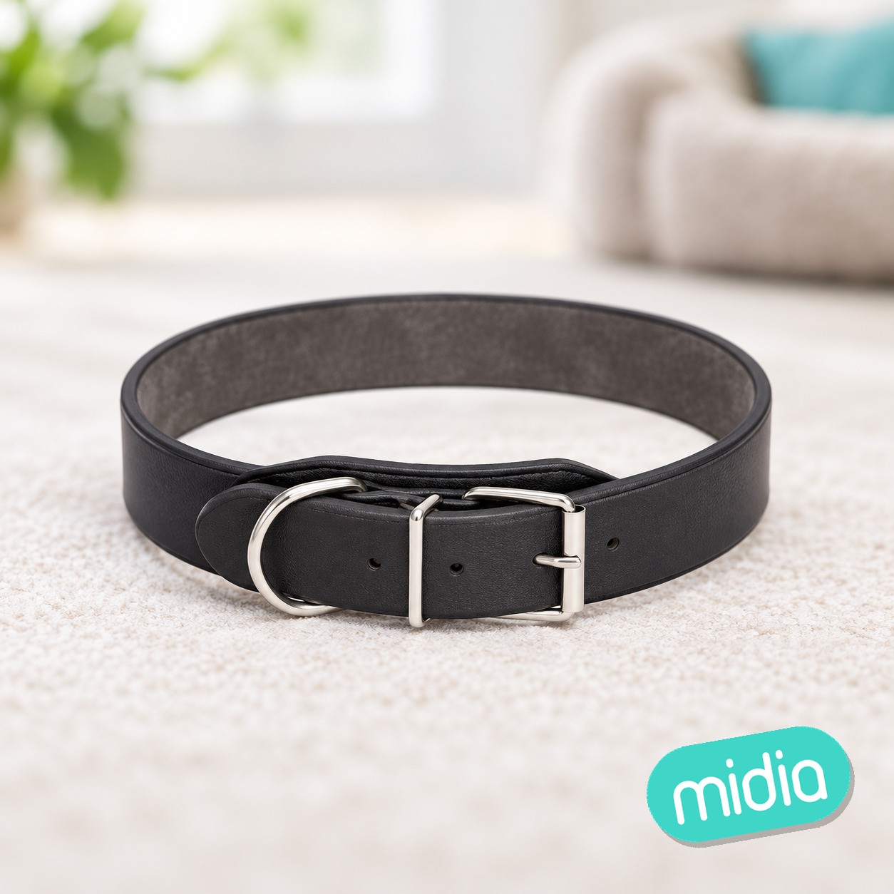 Collar de cuero duro de PU para perros