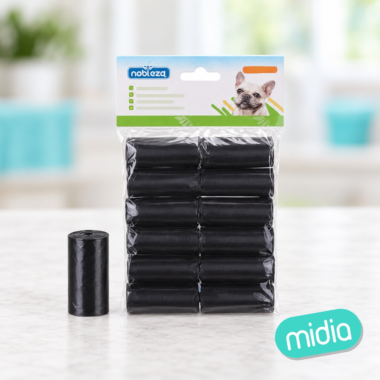 Bolsas de basura básicas-12 pcs-15 unidades / rollo