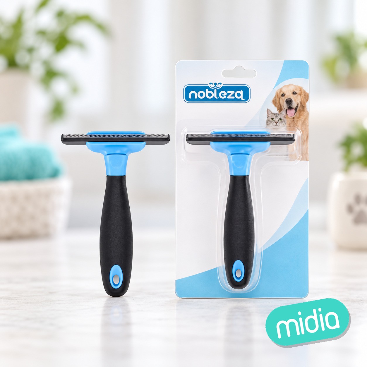 Cepillo para descamación para mascotas