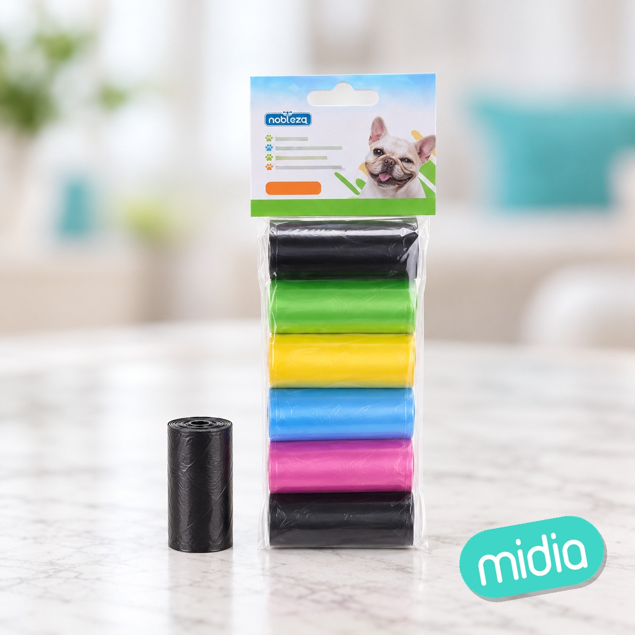 Bolsas de basura básicas-6 pcs-15 unidades / rollo