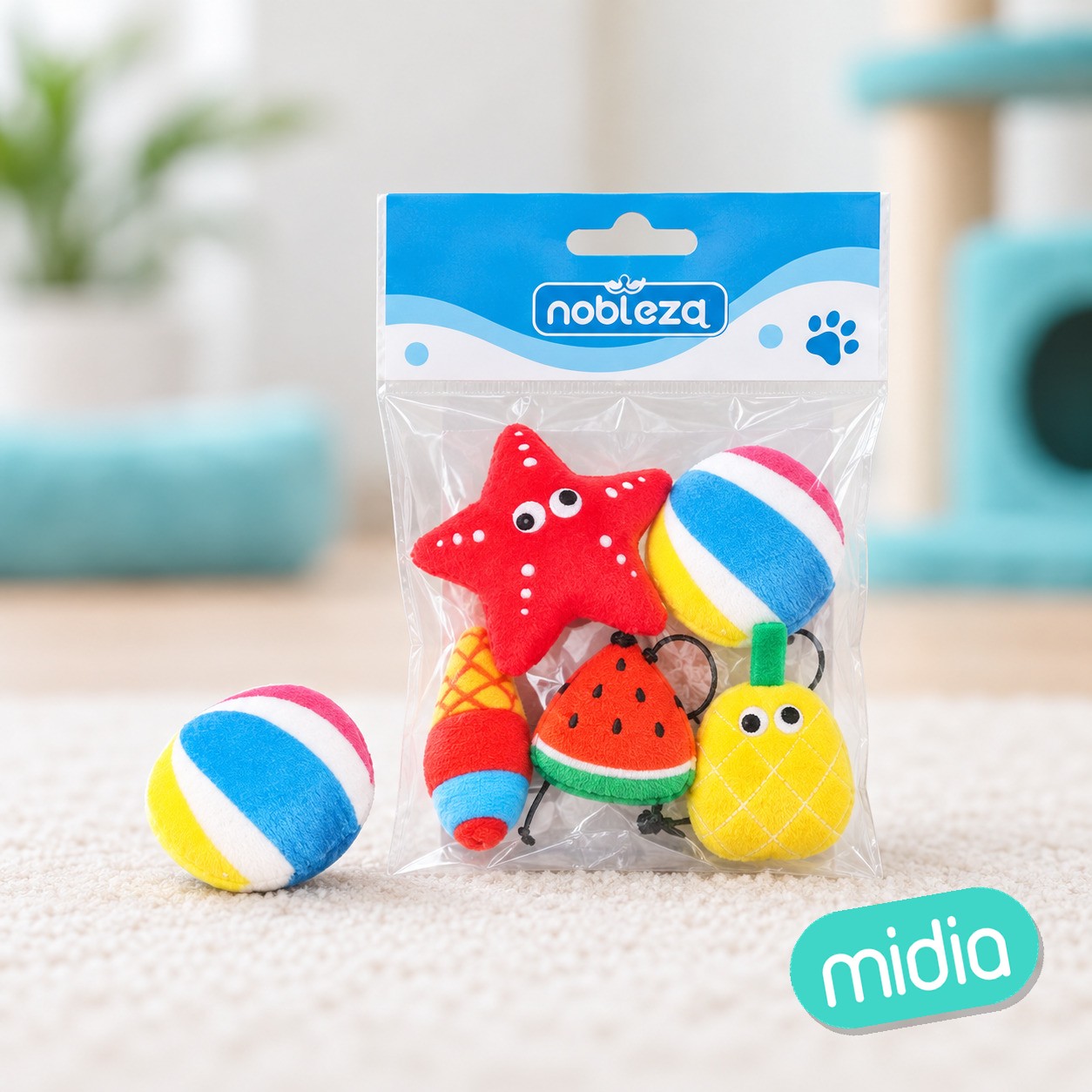 Juguete para gatos con hierba gatera