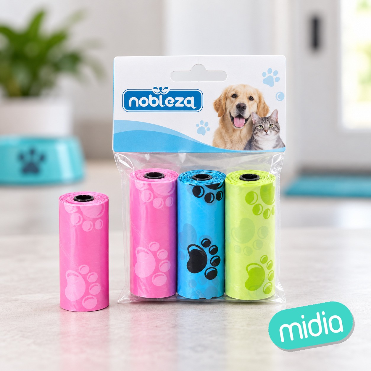 Bolsas de basura básicas-3 pcs-15 unidades / rollo