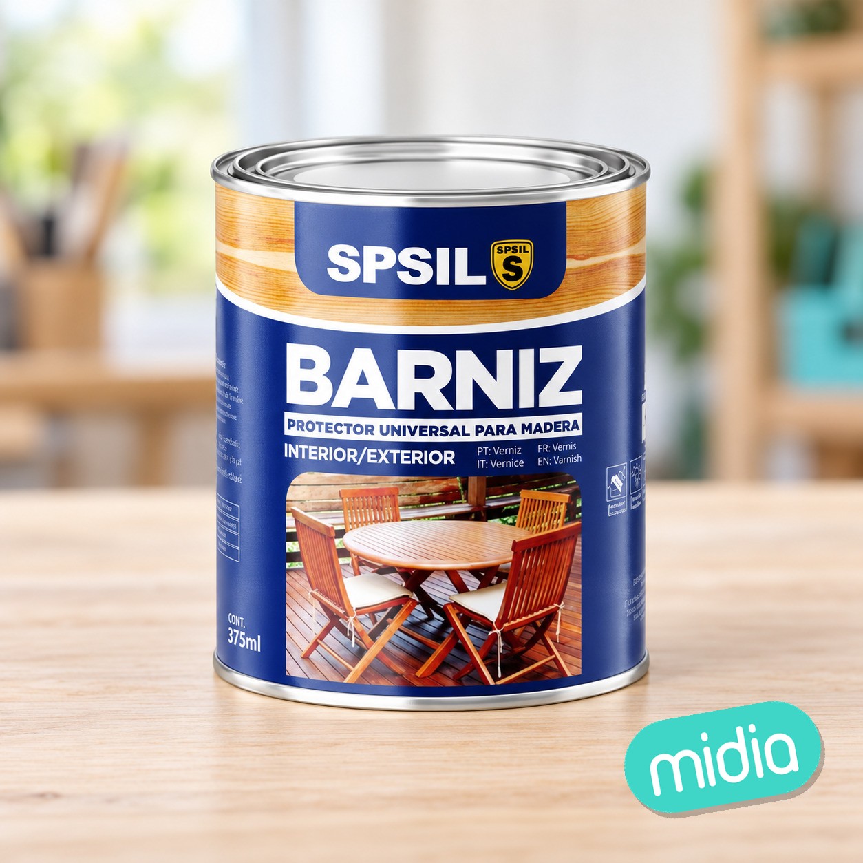 Pintura madera blanco 375ml